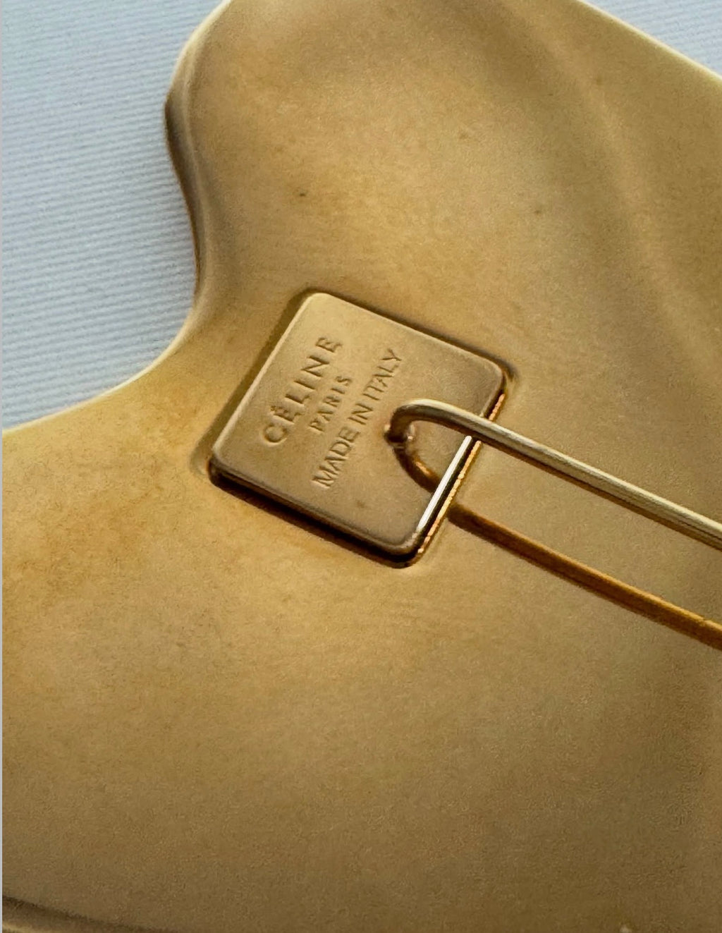 The Gold Brass Heart Pin