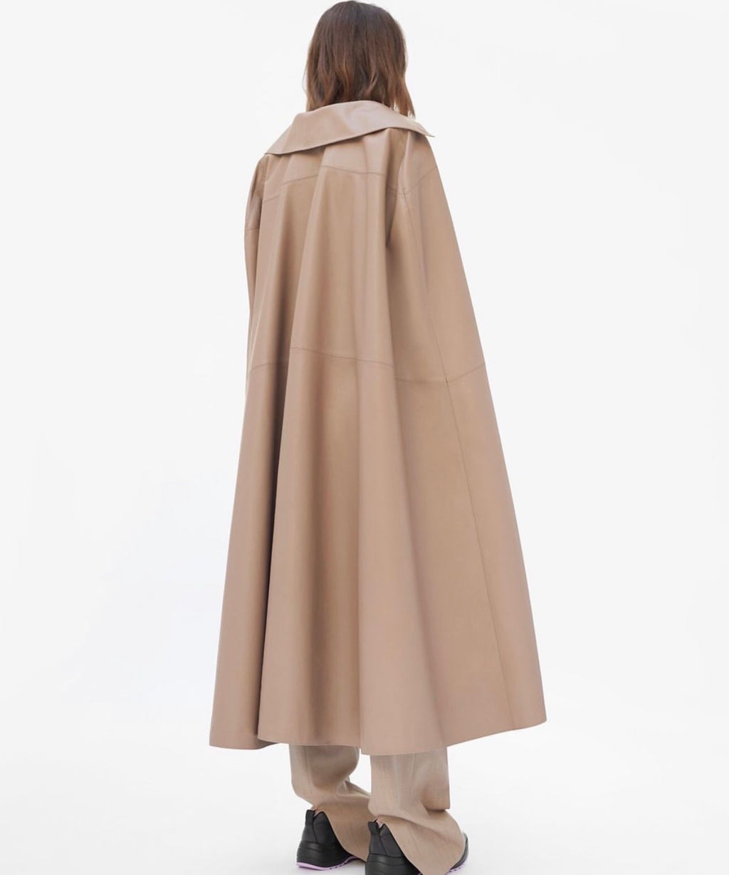The Ad Campaign Leather Cape