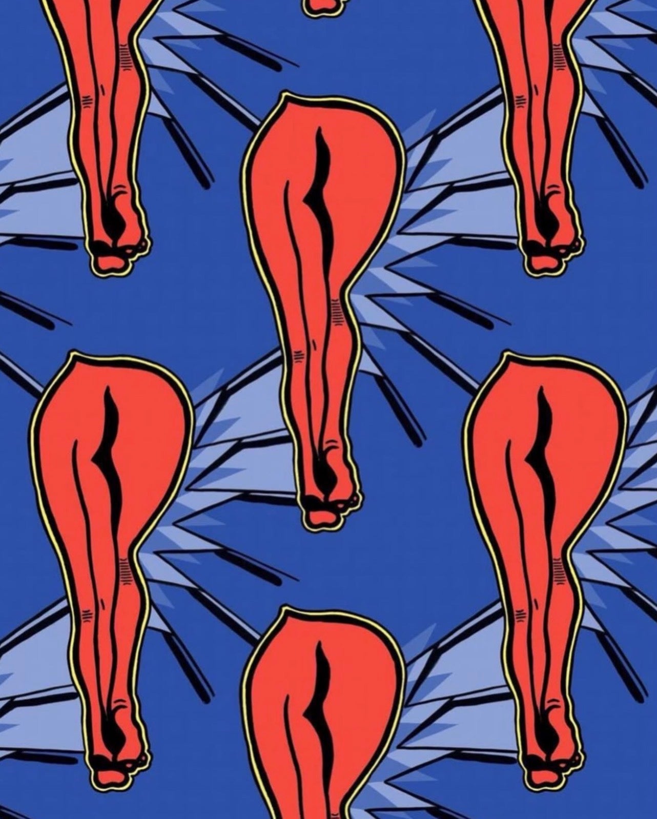 The Artist "The Legs" Print Pouch Clutch