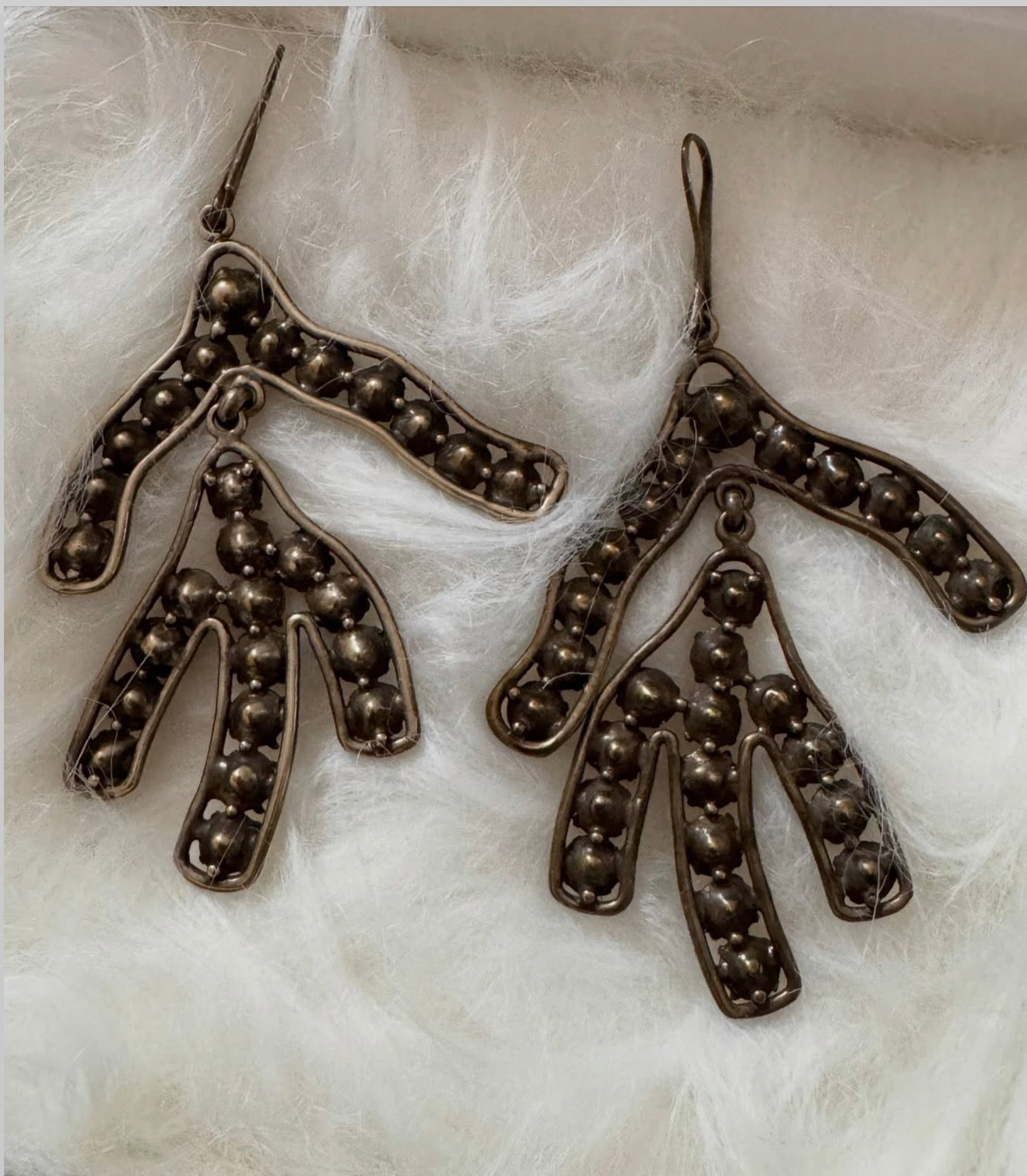 The Crystal Leaf Earrings