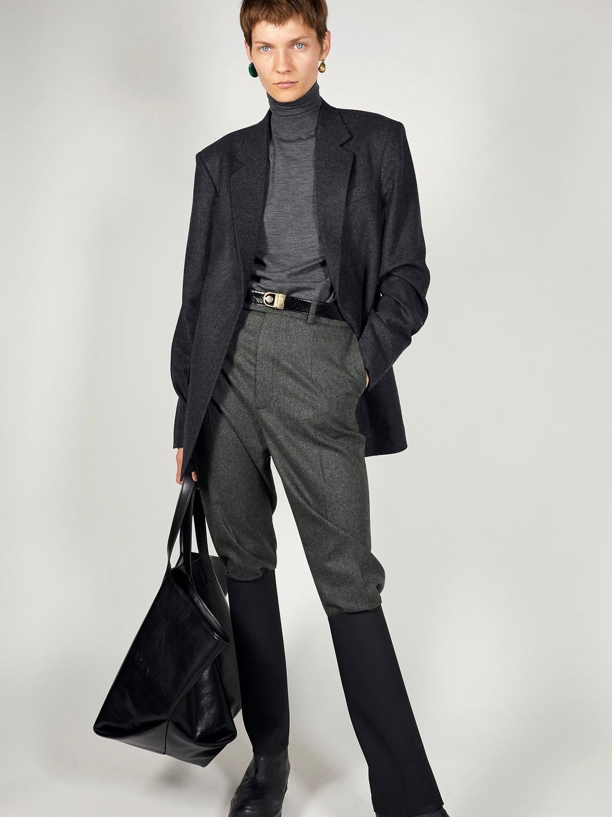 The Anthracite Belted Jacket