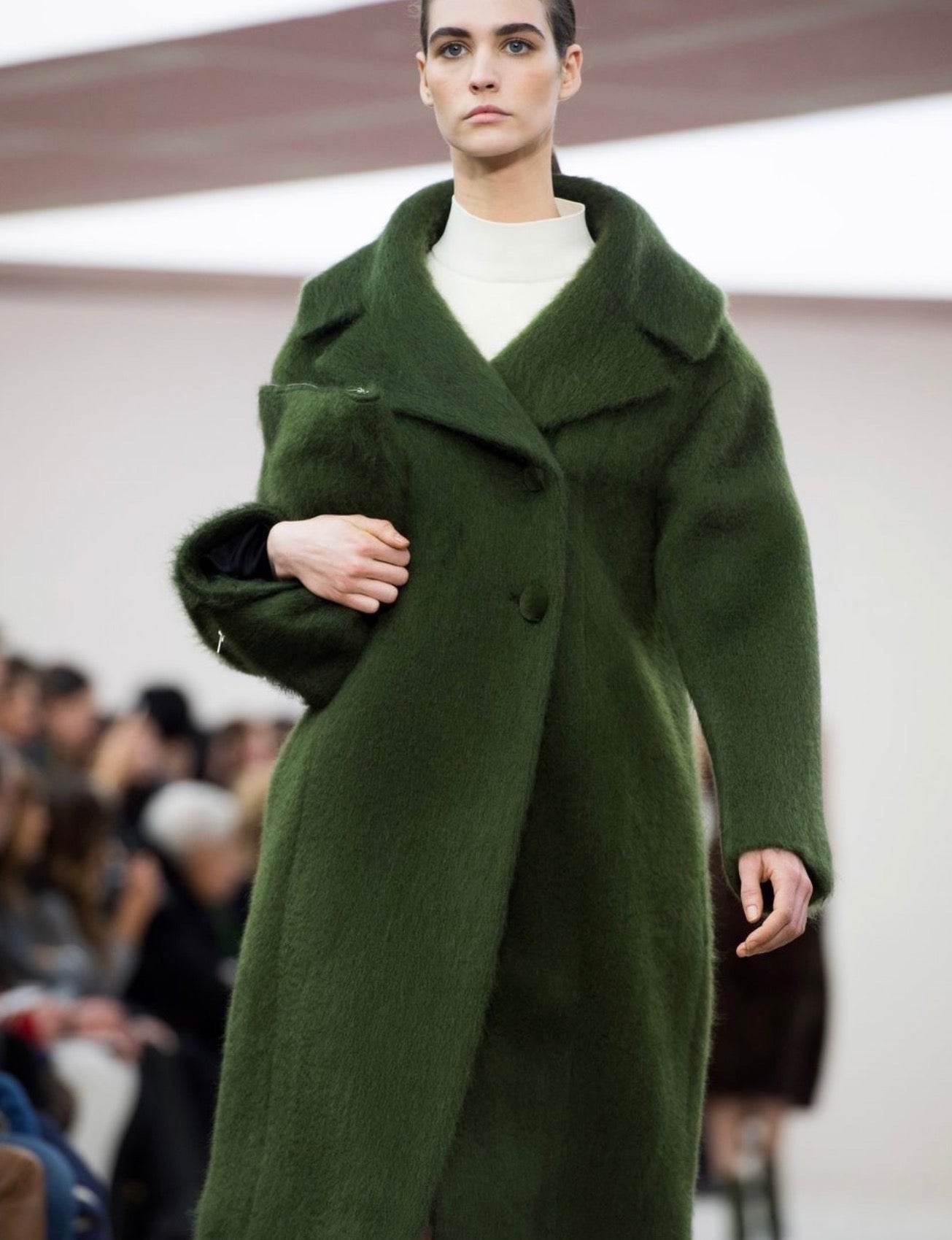 The Mink Detail Ad Campaign Coat