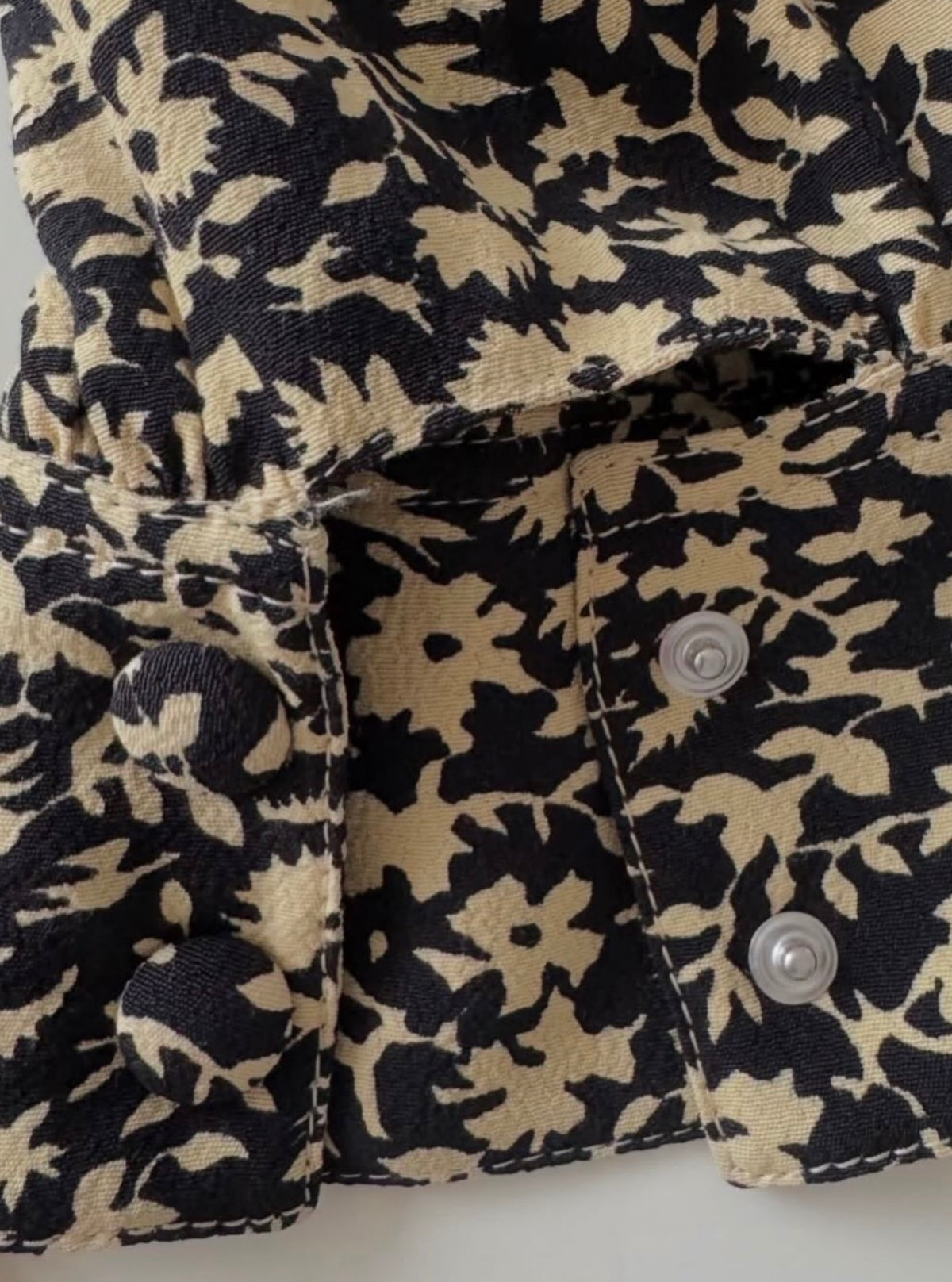 The Blouse in Flower Printed Viscose Crepe
