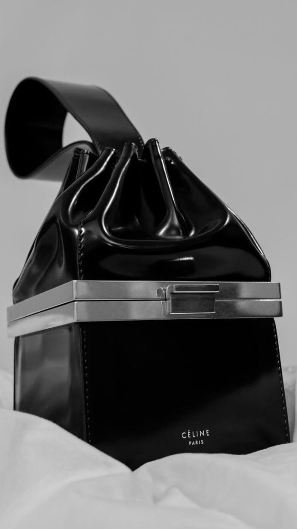 The Box Clasp Minaudiere Bag