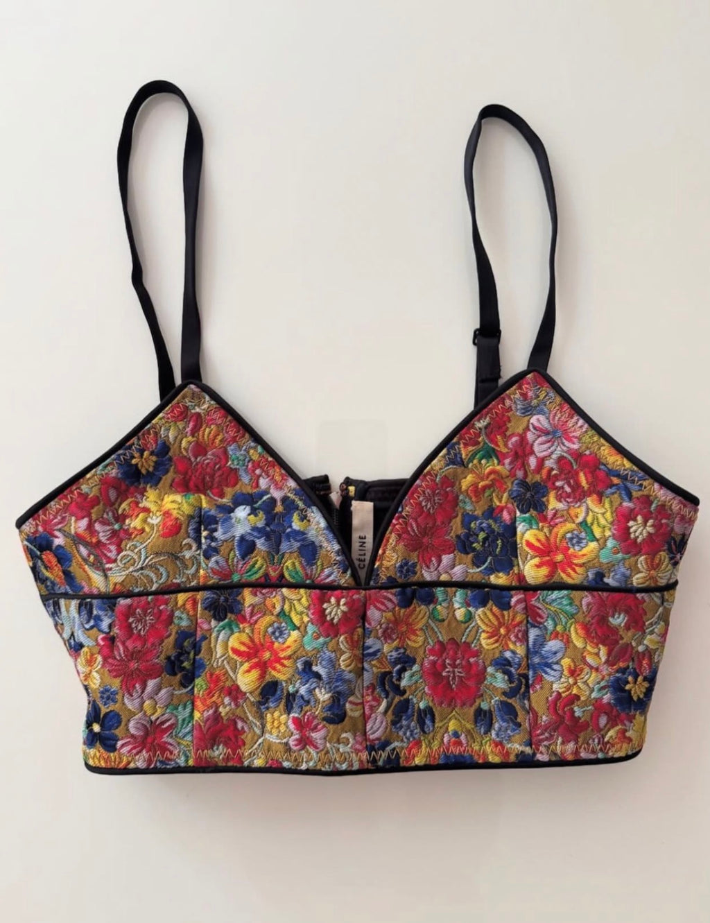 The Brocaded Floral Bra Top