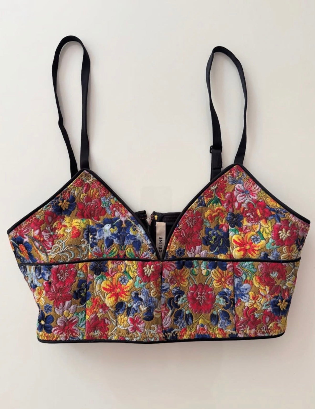 The Brocaded Floral Bra Top