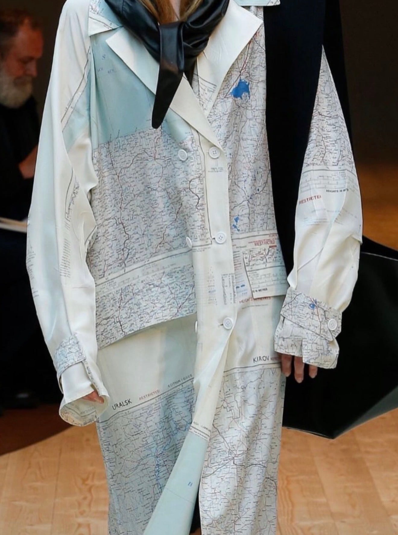 The Map Print Coat