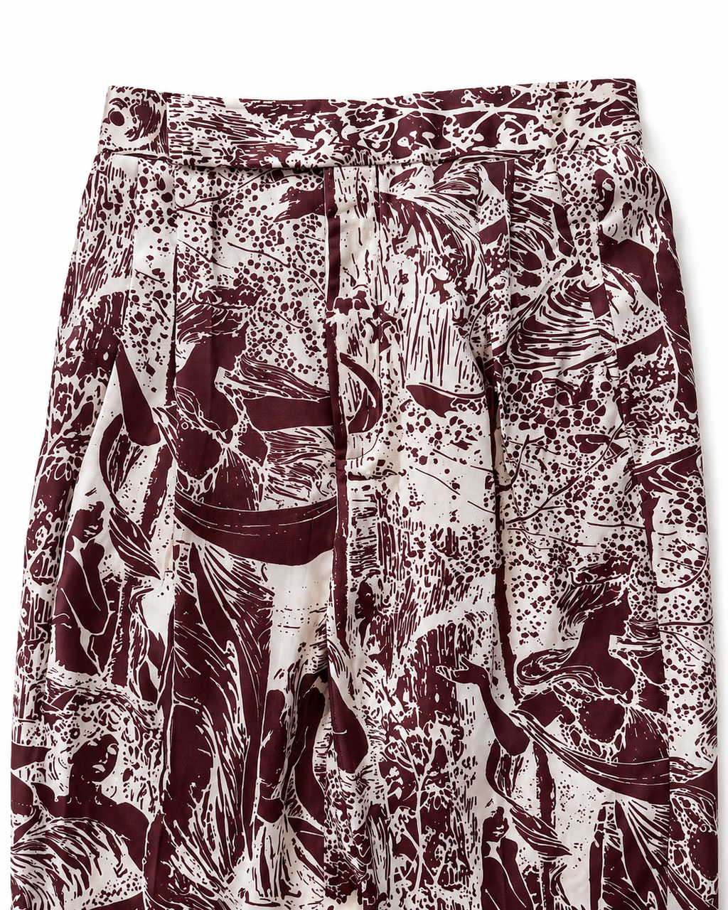 The Figure Printed Silk Pants