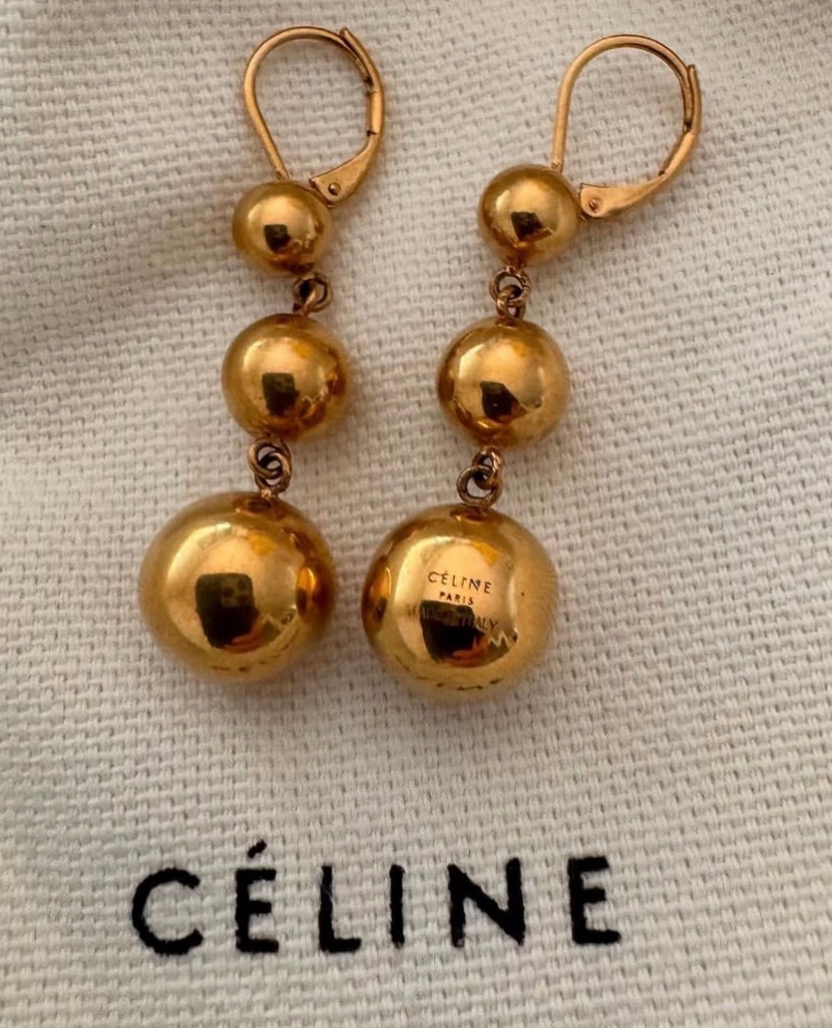 The Ad Campaign Gold Brass Earrings
