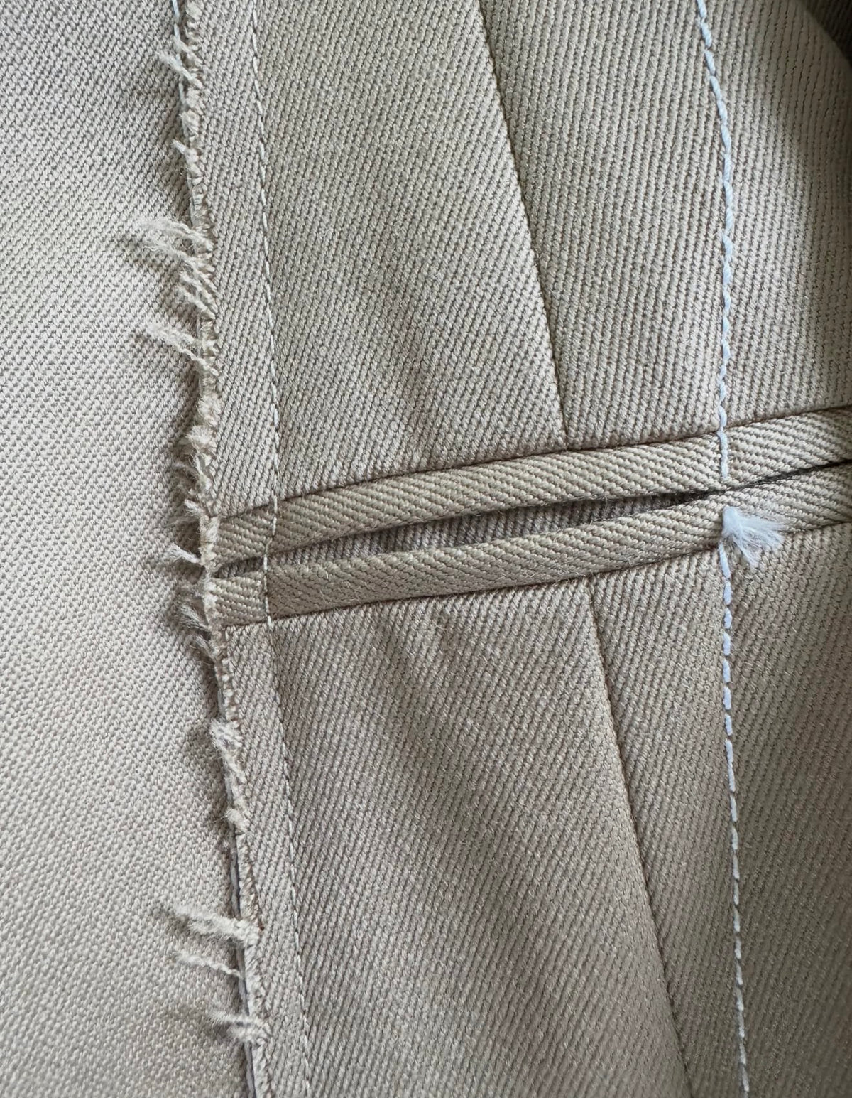 The Tailored Coat in Taupe Wool Garbadine