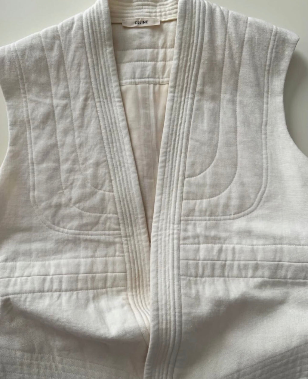 The Quilted Linen Coat