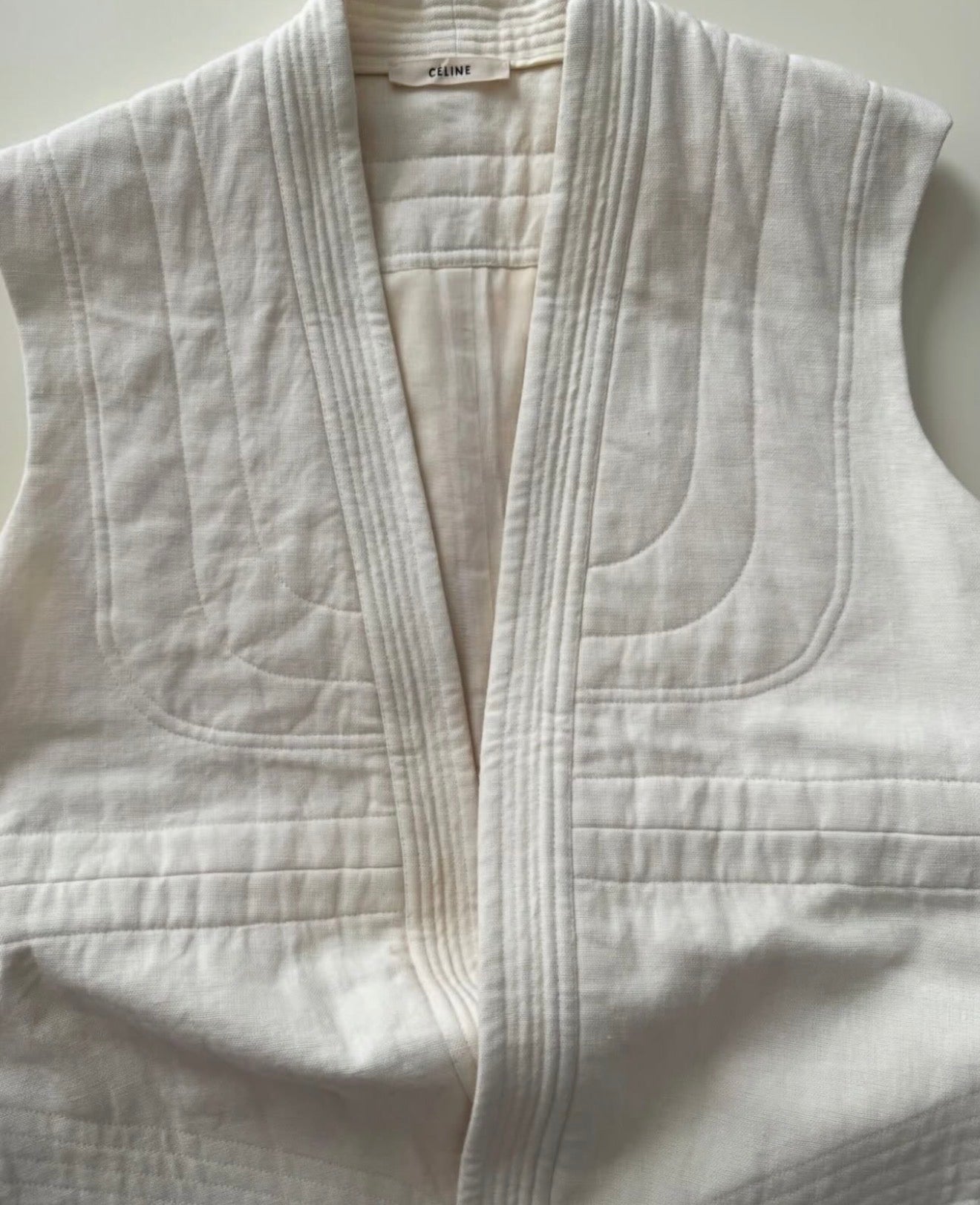 The Quilted Linen Coat