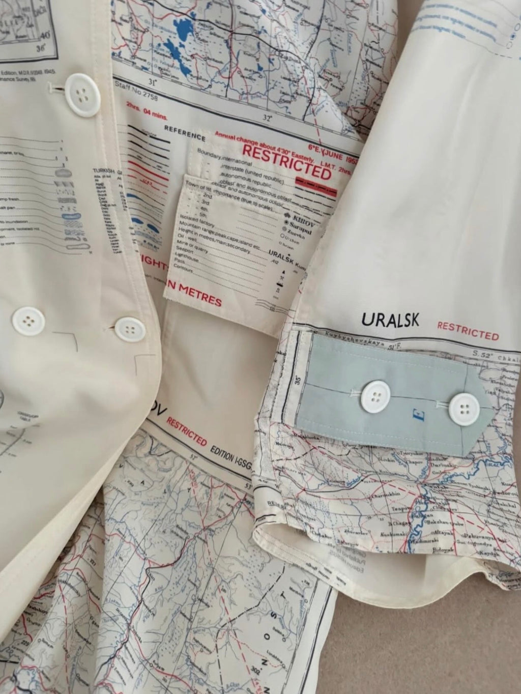 The Map Print Coat