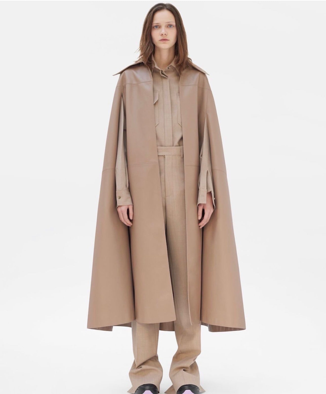 The Ad Campaign Leather Cape