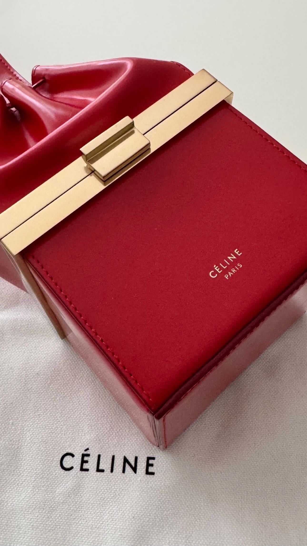 The Box Clasp Minaudiere Bag