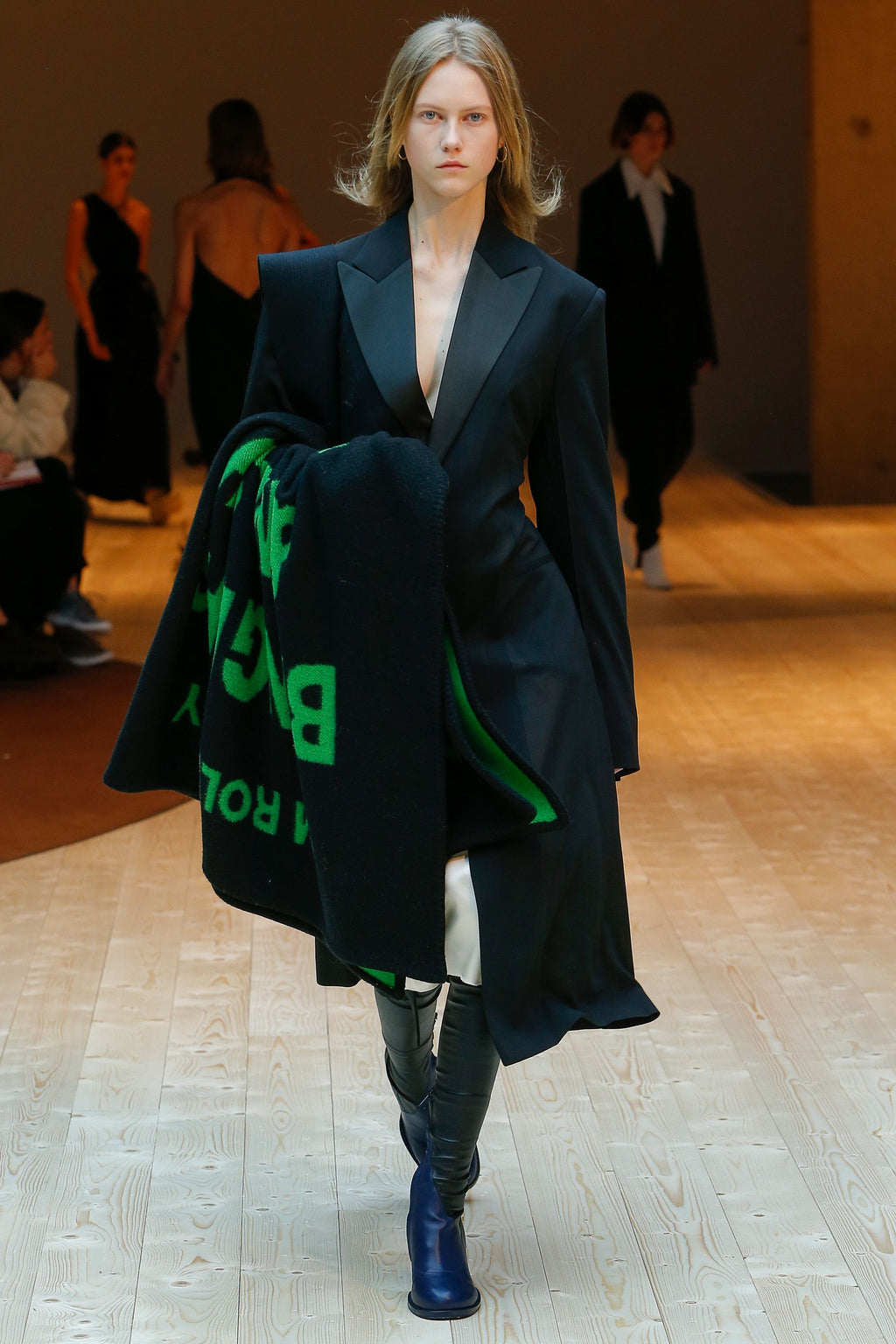 The Tuxedo Coat with Belted Detail