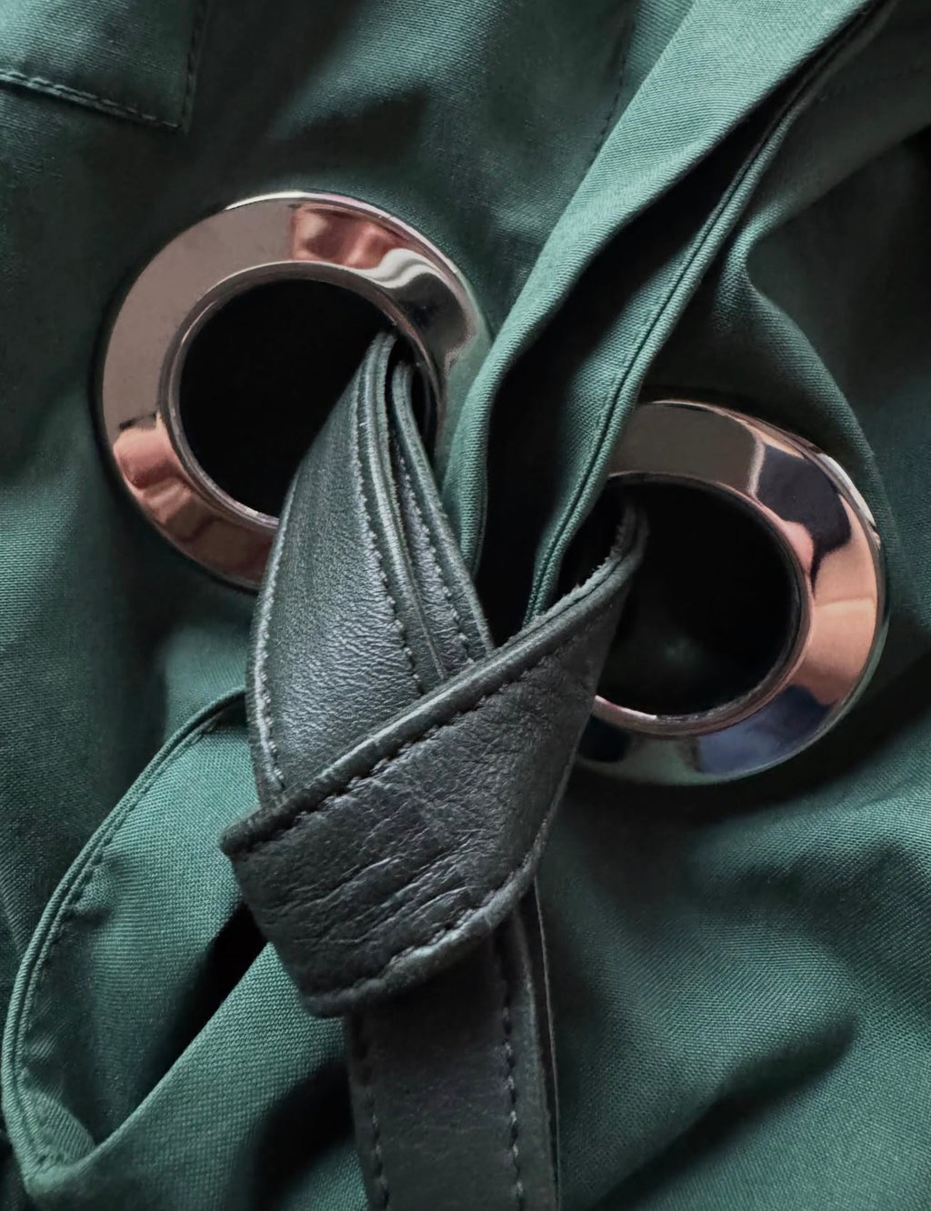 The Color Block Top with Leather Ribbons