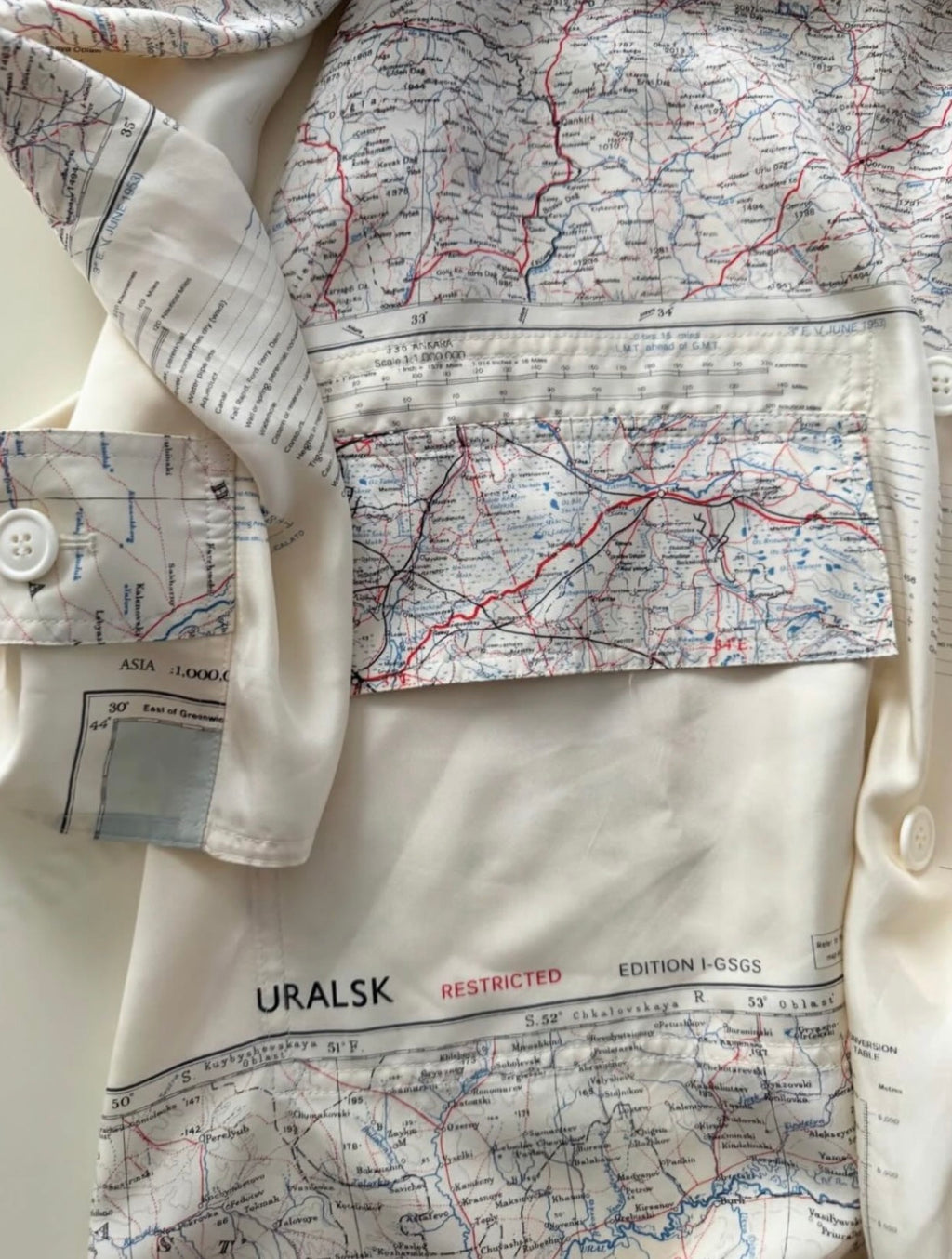 The Map Print Coat