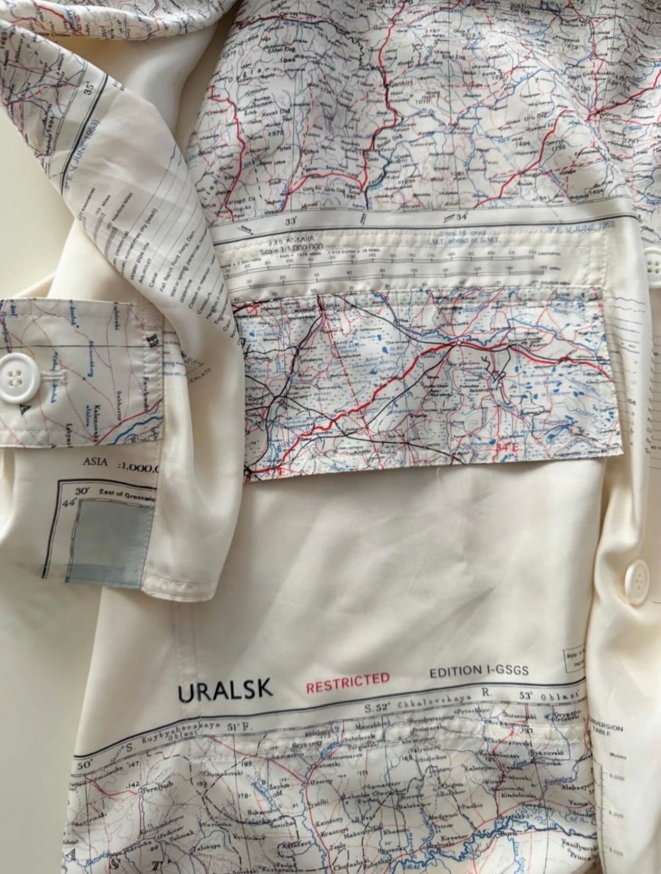 The Map Print Coat