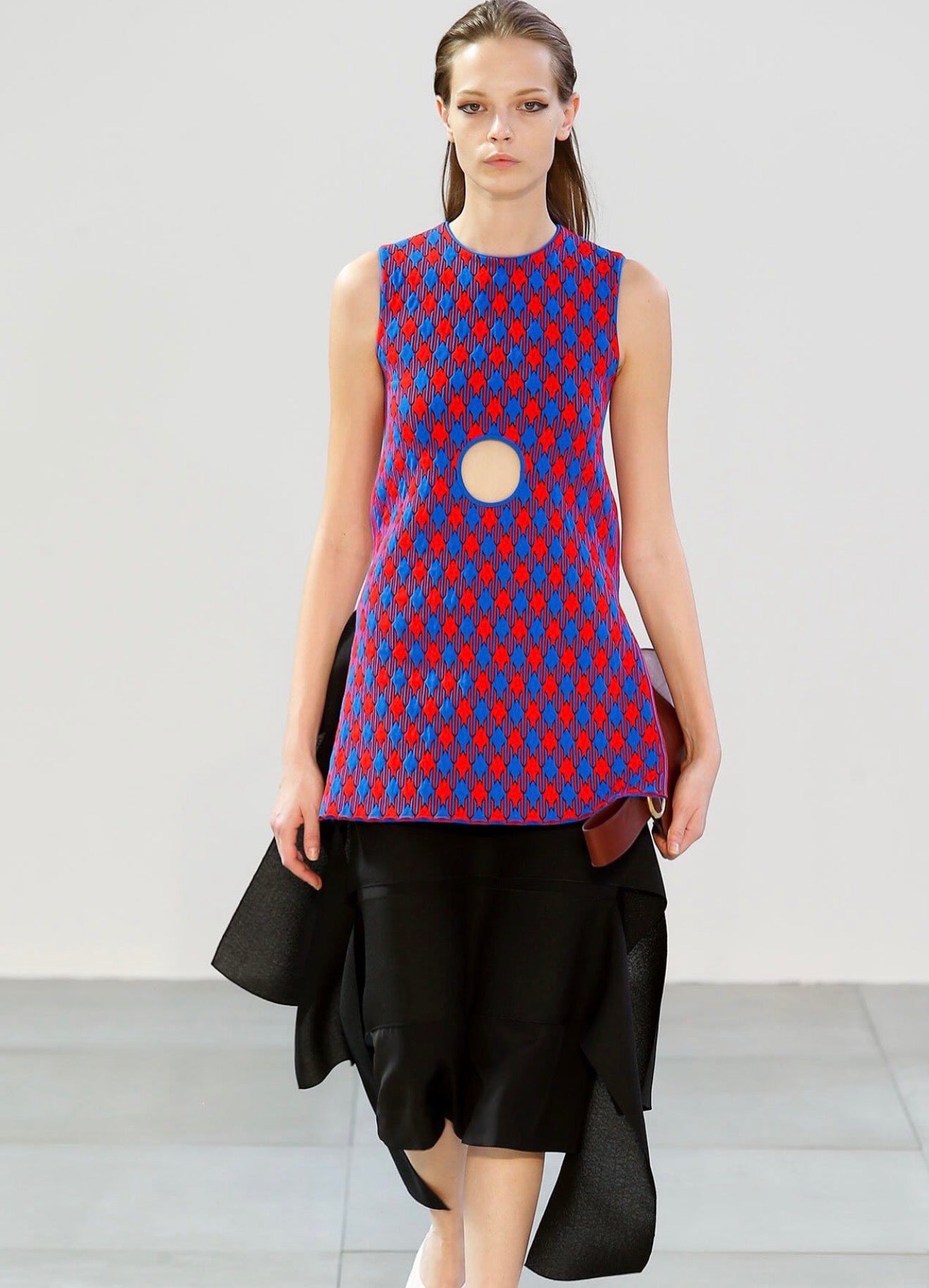 The Ad Campaign Two-Toned Top in Jacquard Knit