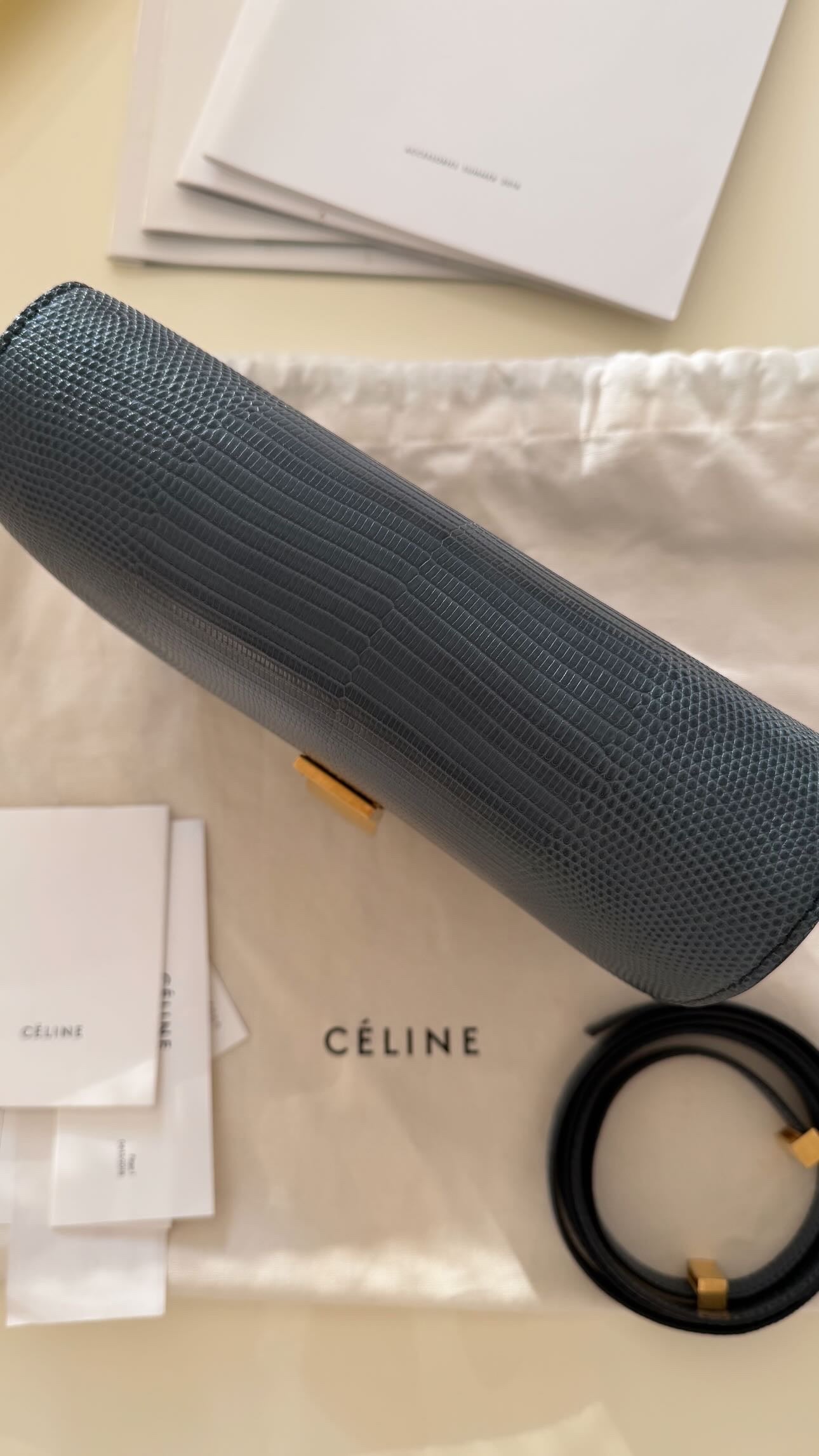 The Classic Medium Box Bag in Lizard