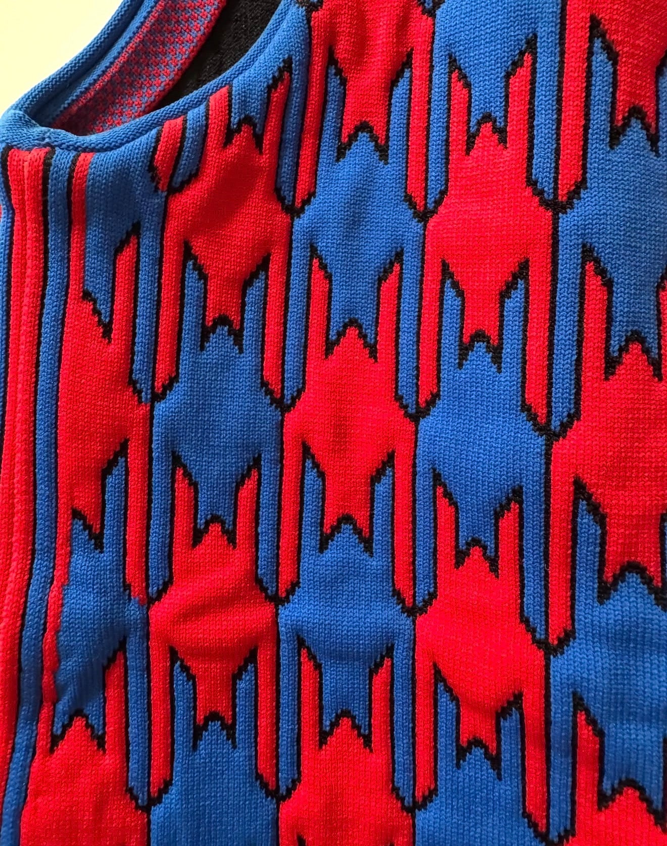 The Ad Campaign Two-Toned Top in Jacquard Knit