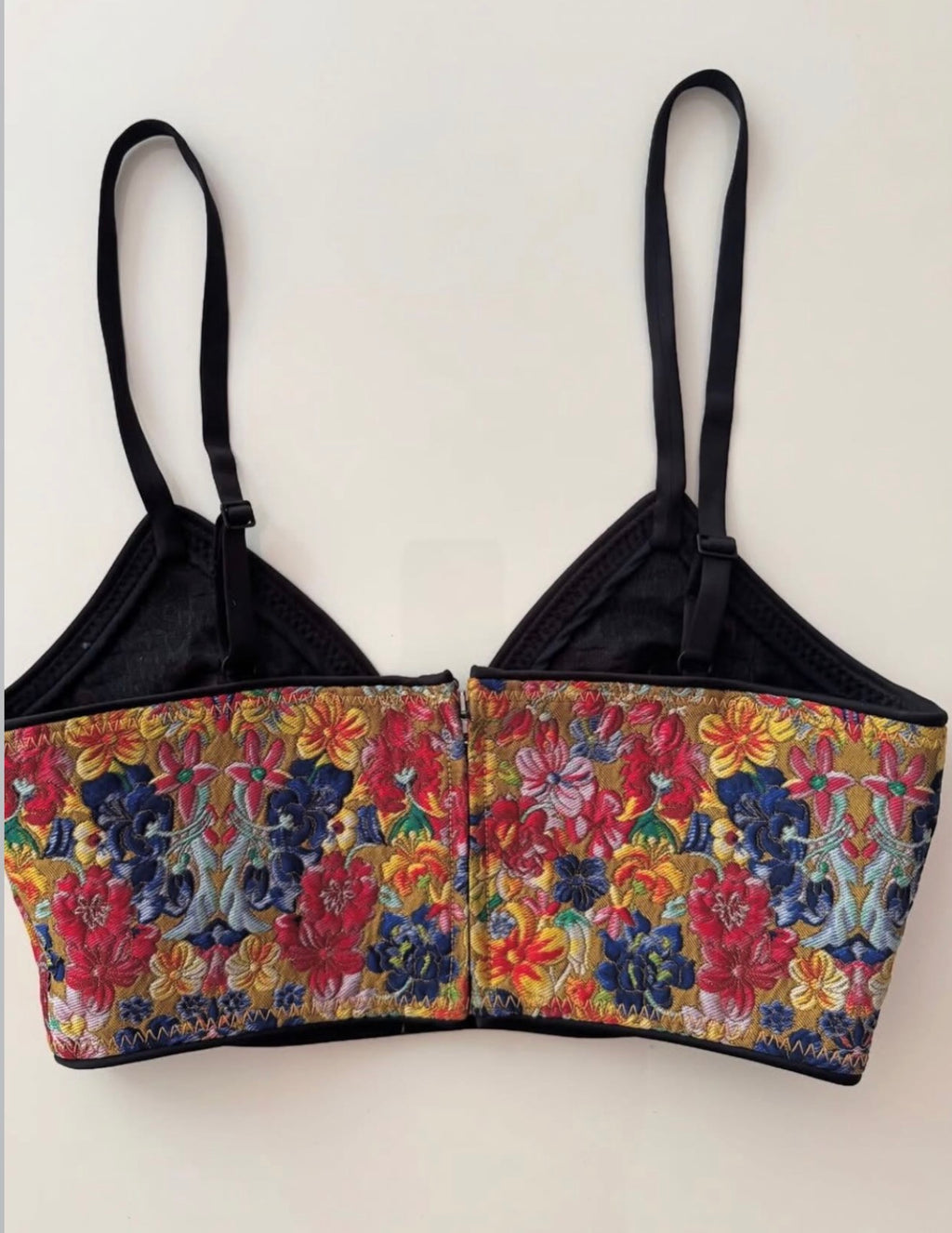 The Brocaded Floral Bra Top