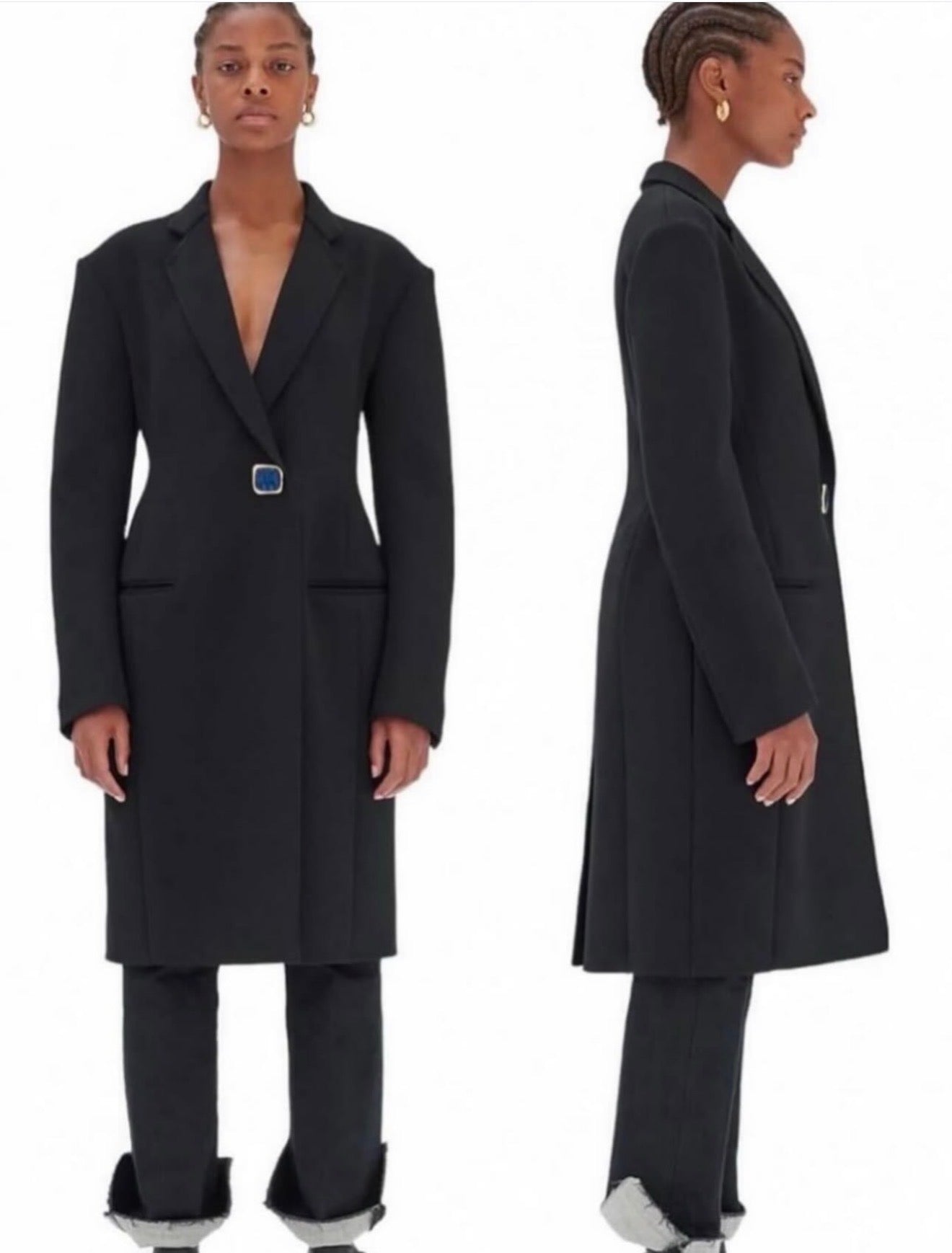 THE JEWELRY BUTTON COAT