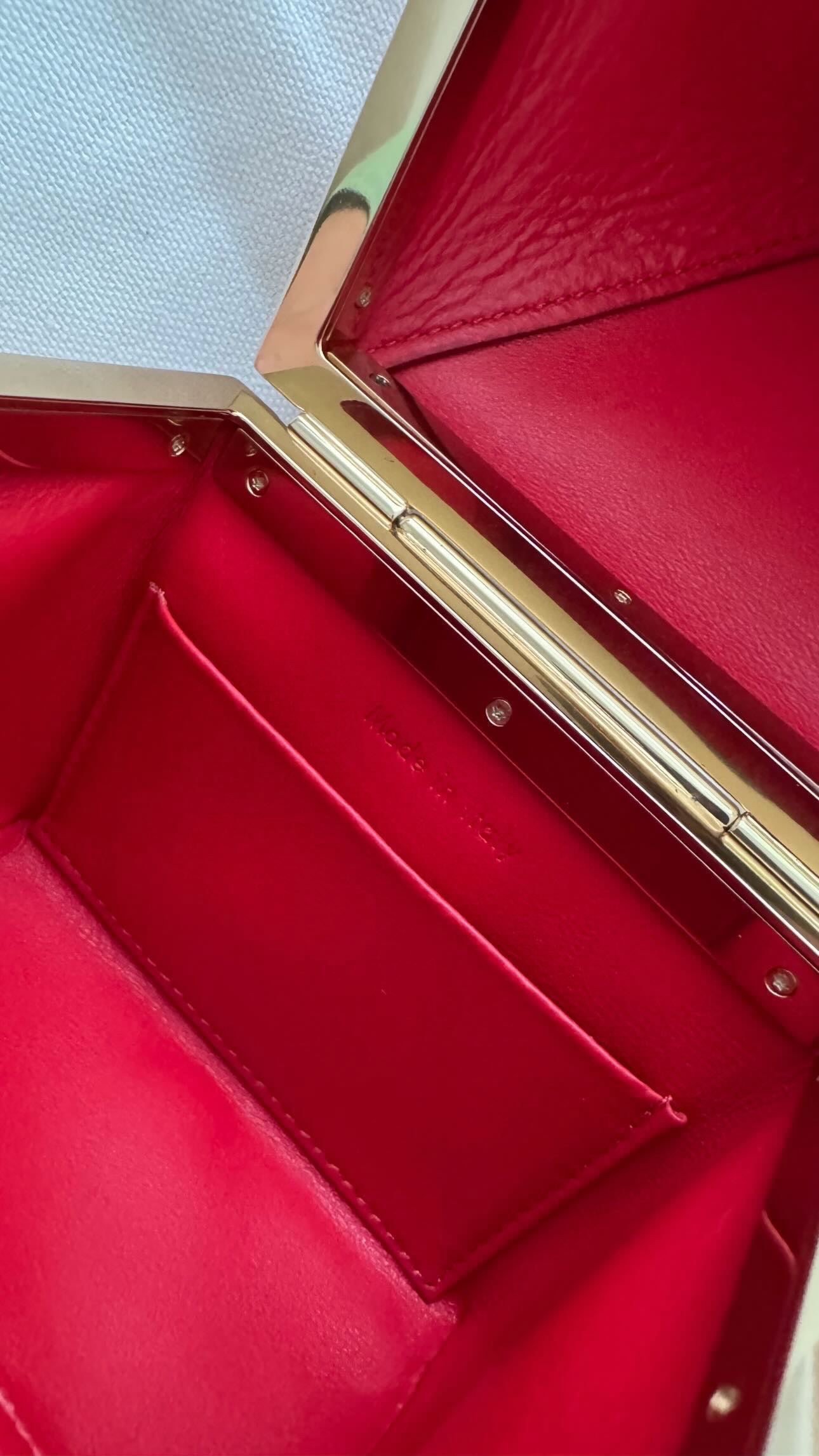 The Box Clasp Minaudiere Bag