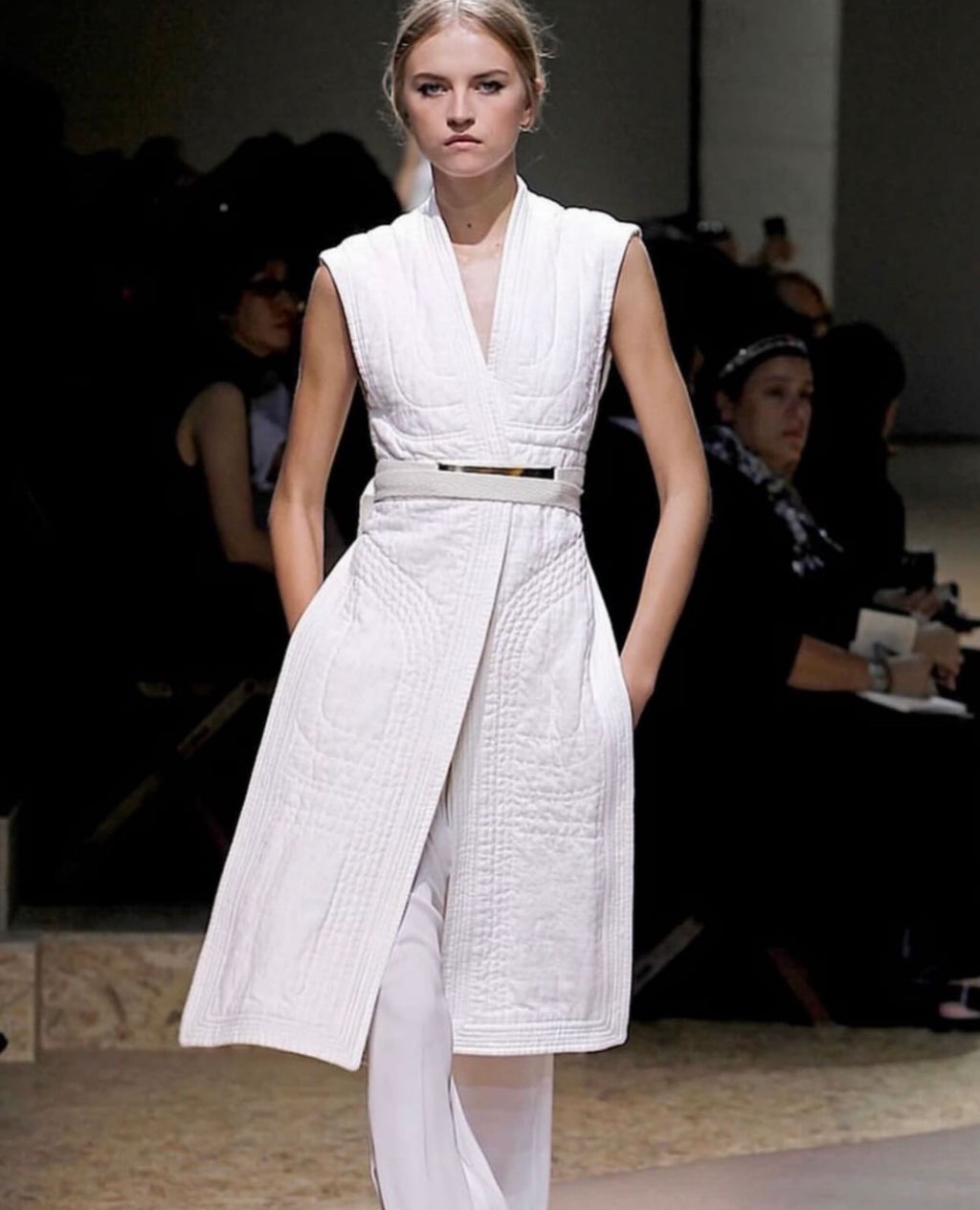 The Quilted Linen Coat