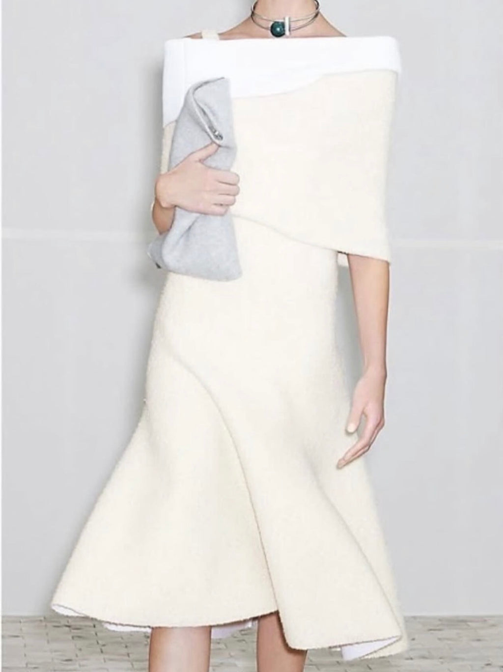 The Ad Campaign Alpaca Boucle Wool Dress