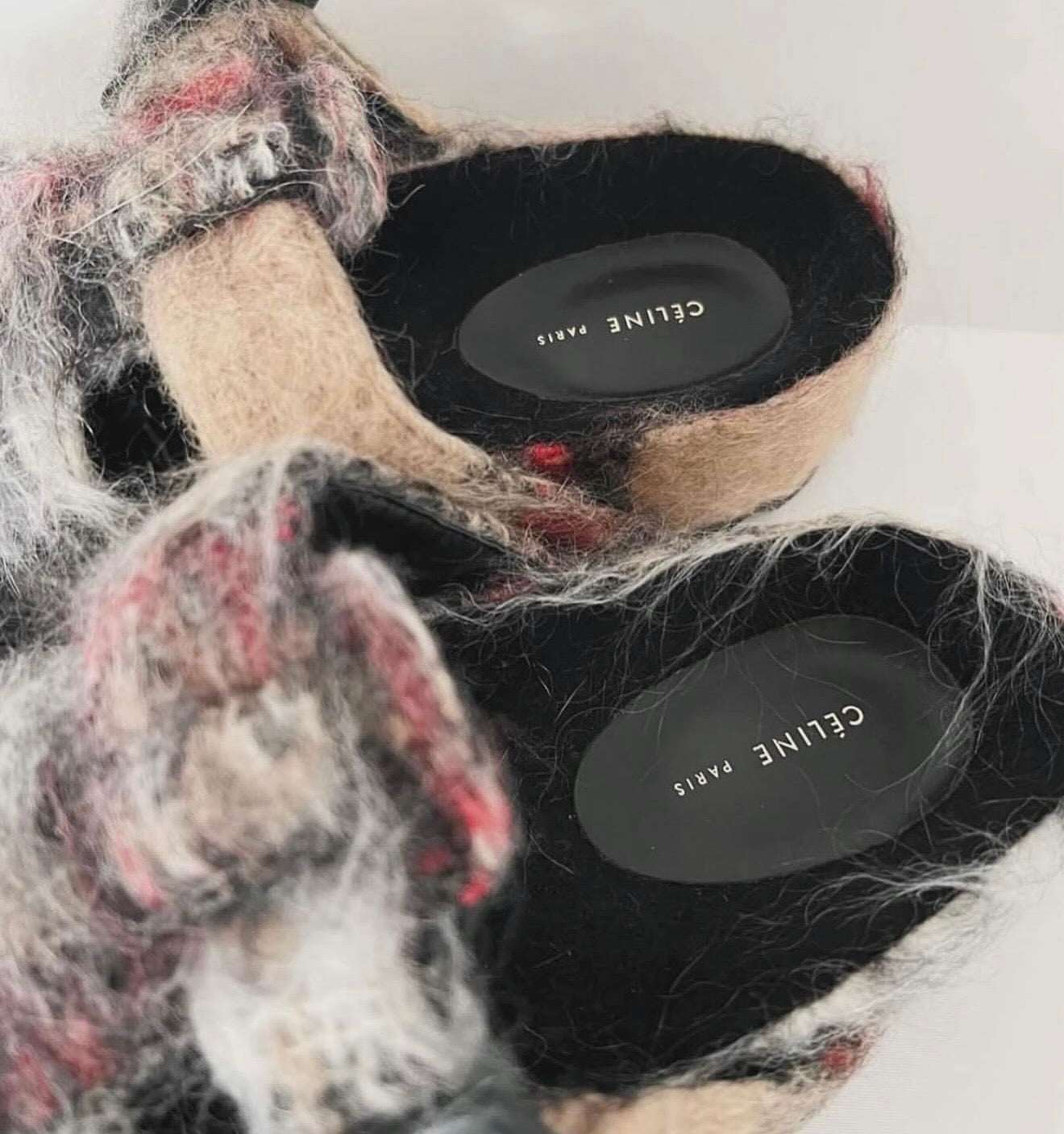 The Boxy Mohair Flat Sandals