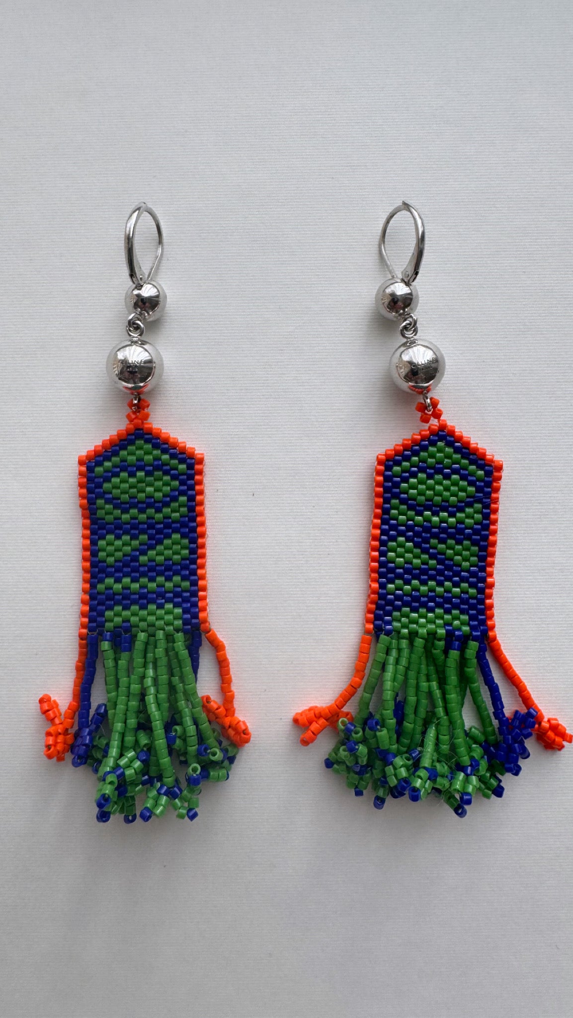 The "Belong" Zig Zag Beaded Tassel Earrings