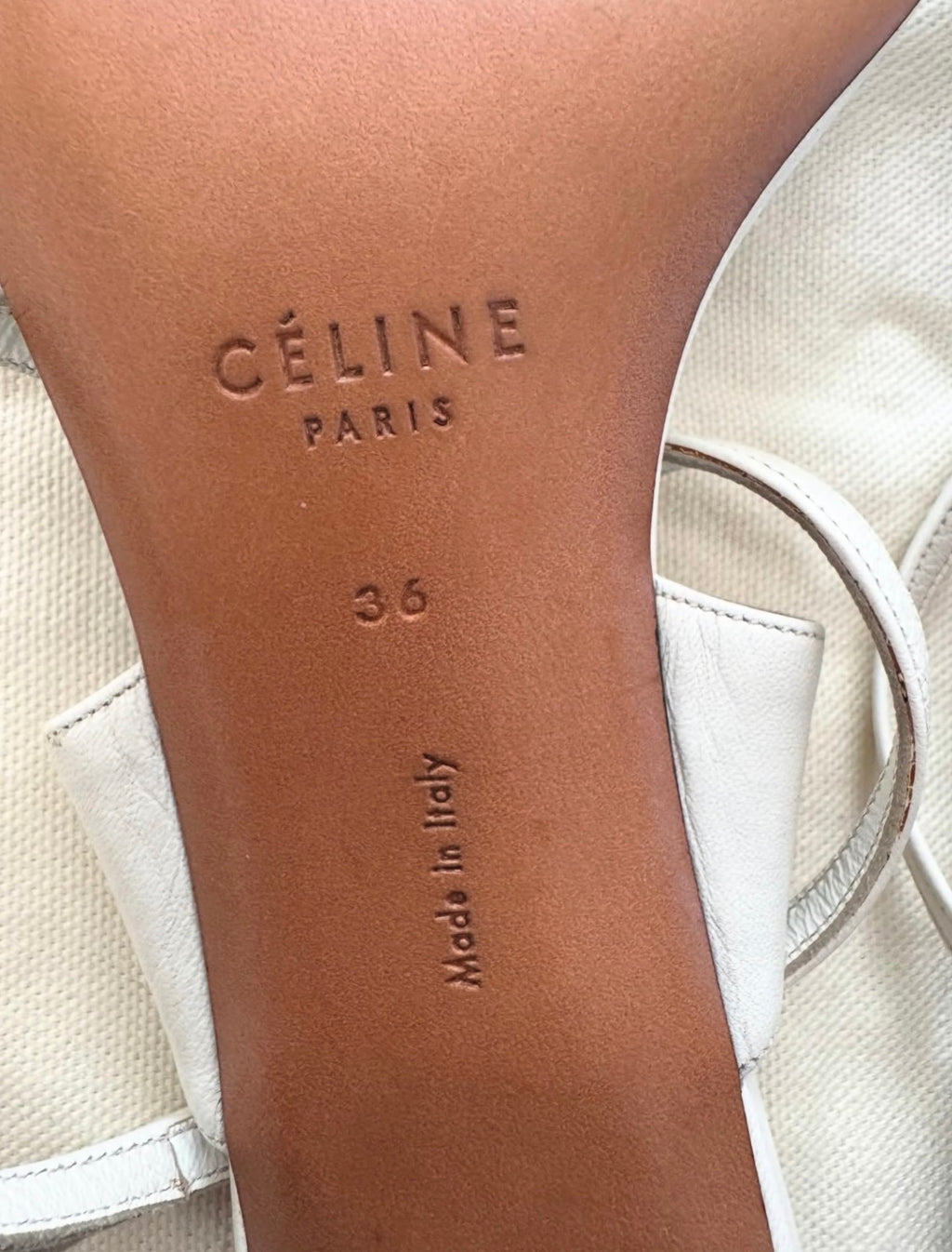 The White Toe Ring Sandals