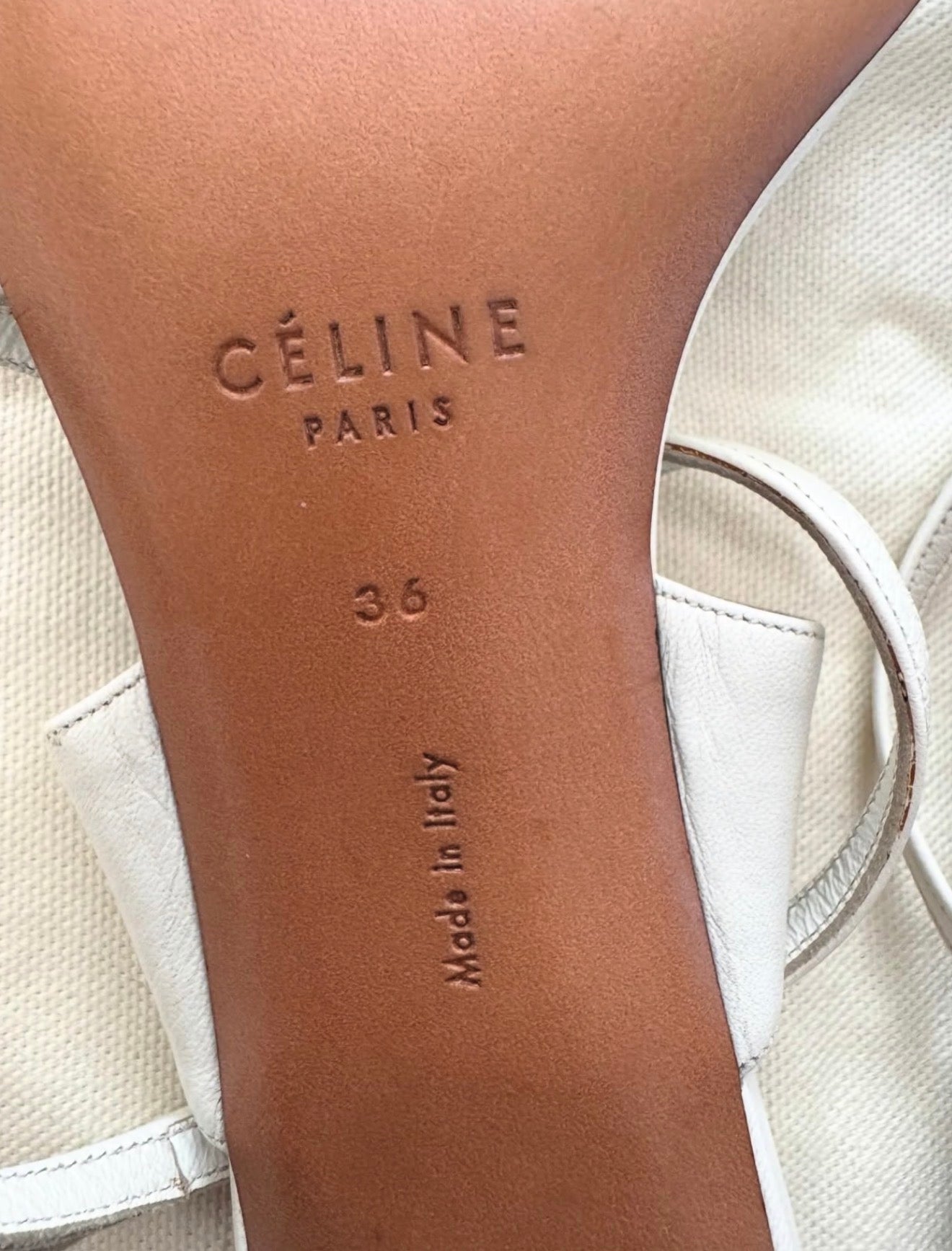 The White Toe Ring Sandals