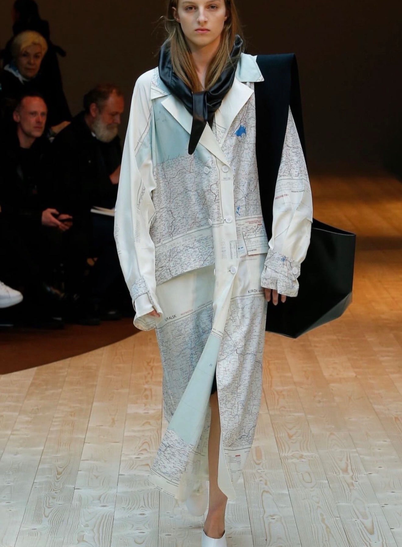 The Map Print Coat
