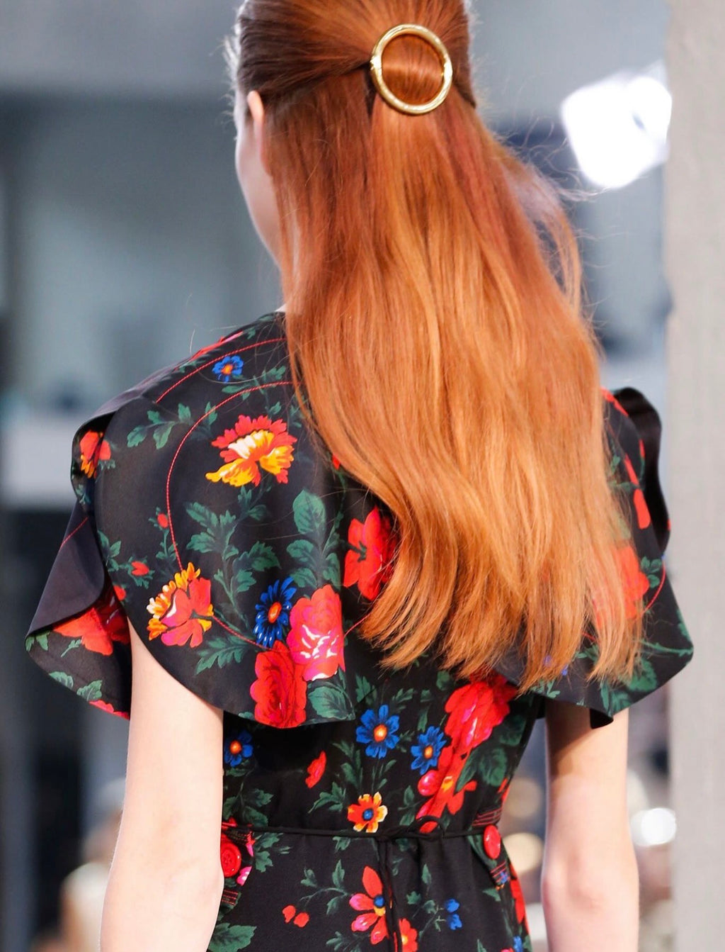 The Wrap Dress in Floral Printed Sable