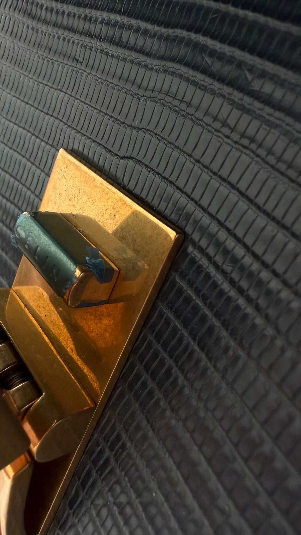 The Classic Medium Box Bag in Lizard