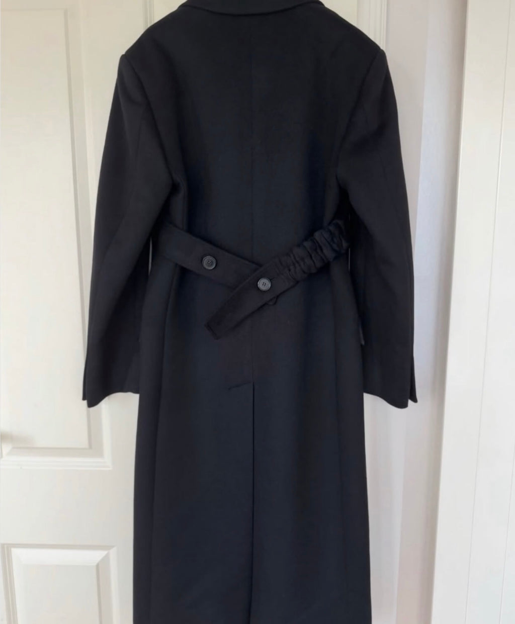 The Tuxedo Coat with Belted Detail