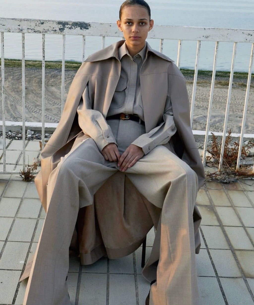 The Ad Campaign Leather Cape
