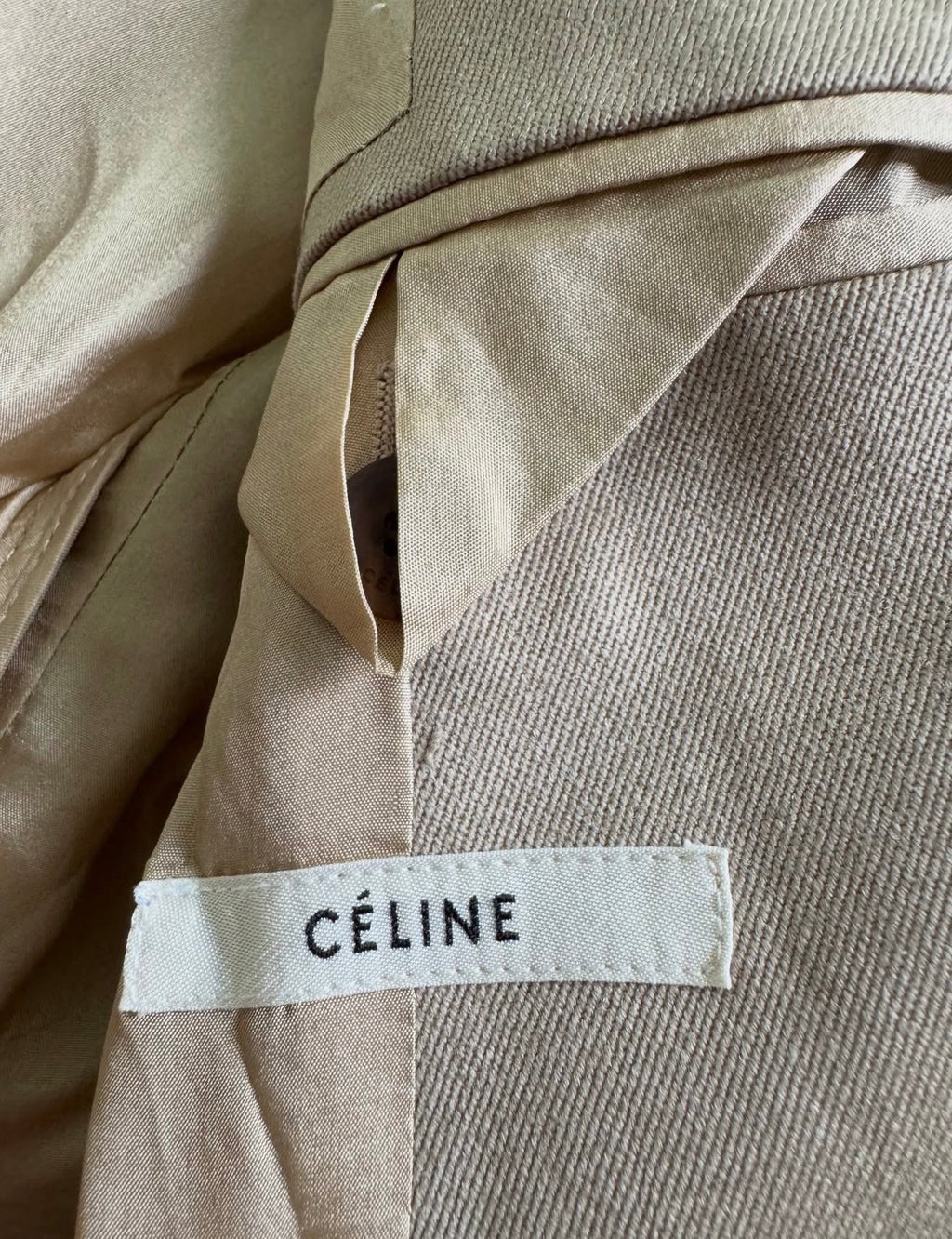 The Tailored Coat in Taupe Wool Garbadine