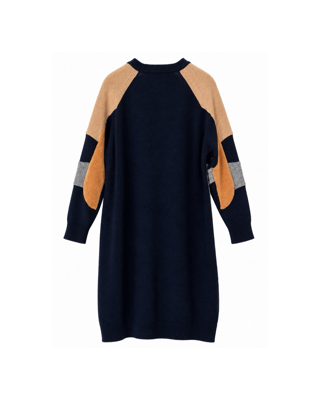 The Wool Cashmere Color Block Sweater Dress