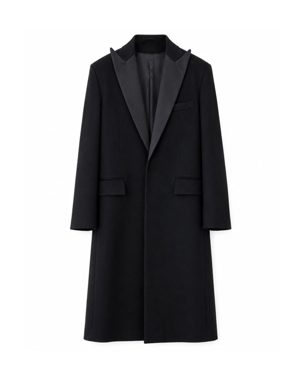 The Tuxedo Coat with Belted Detail