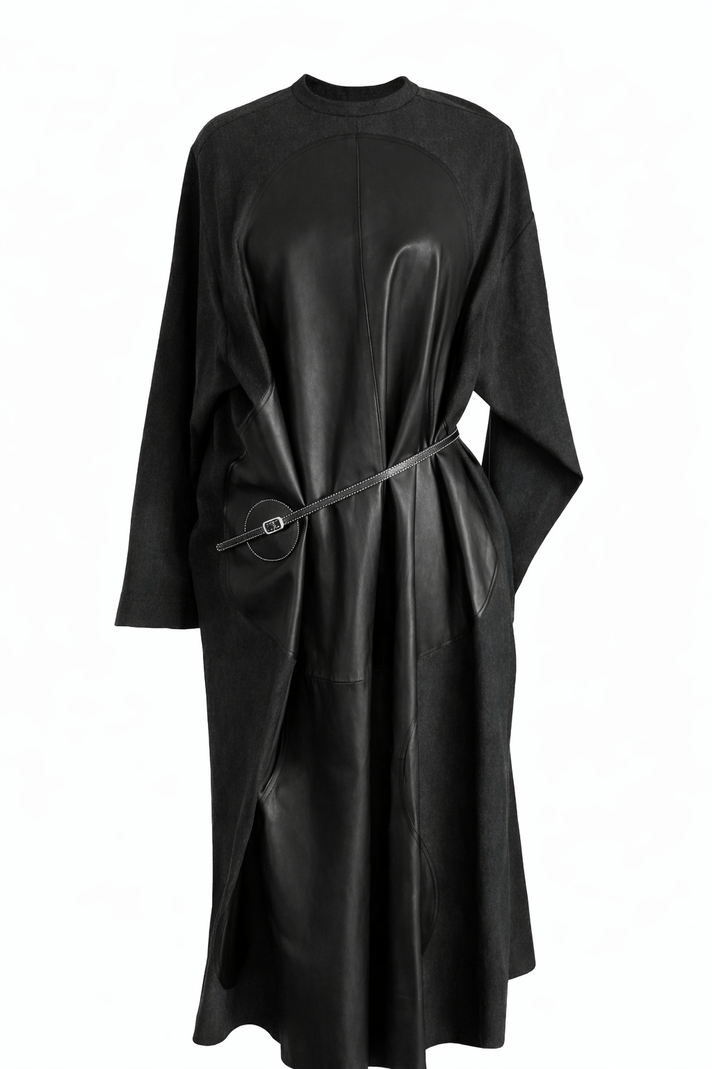 The Leather Patchwork Dress Flatlay