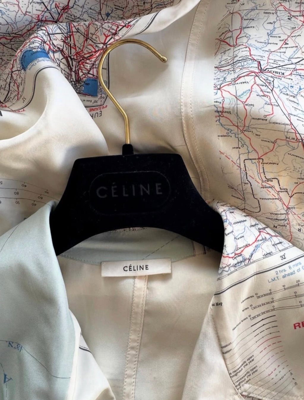 The Map Print Coat