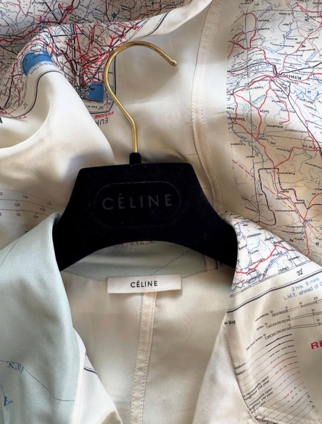 The Map Print Coat