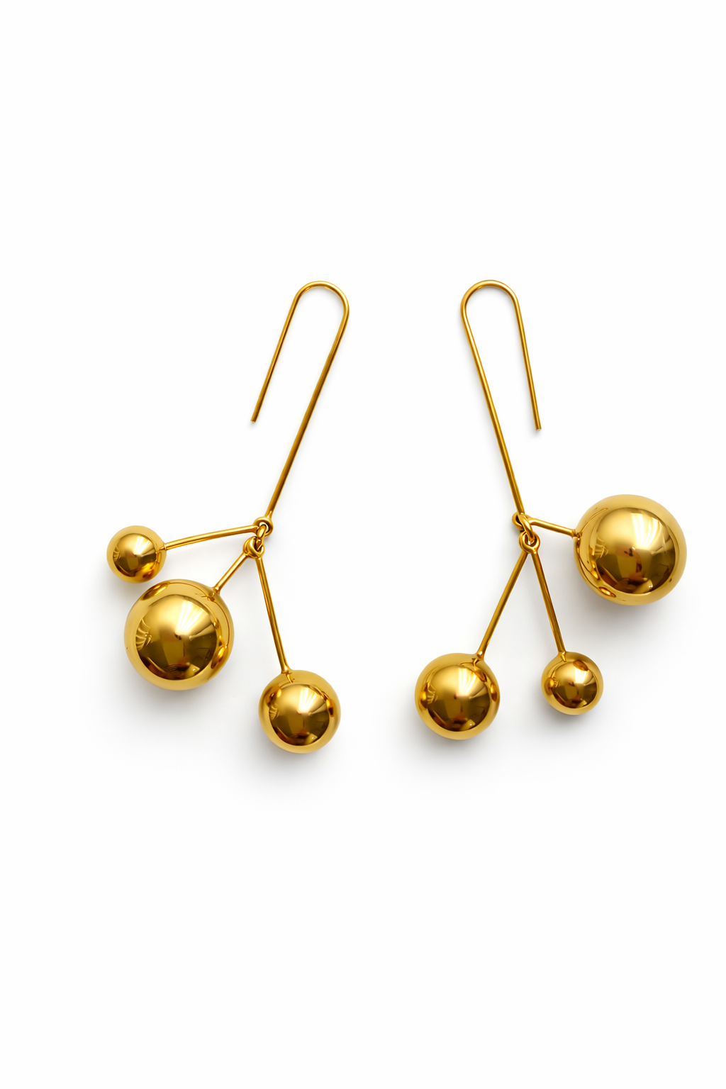 The Ball Drop Earrings Flatlay