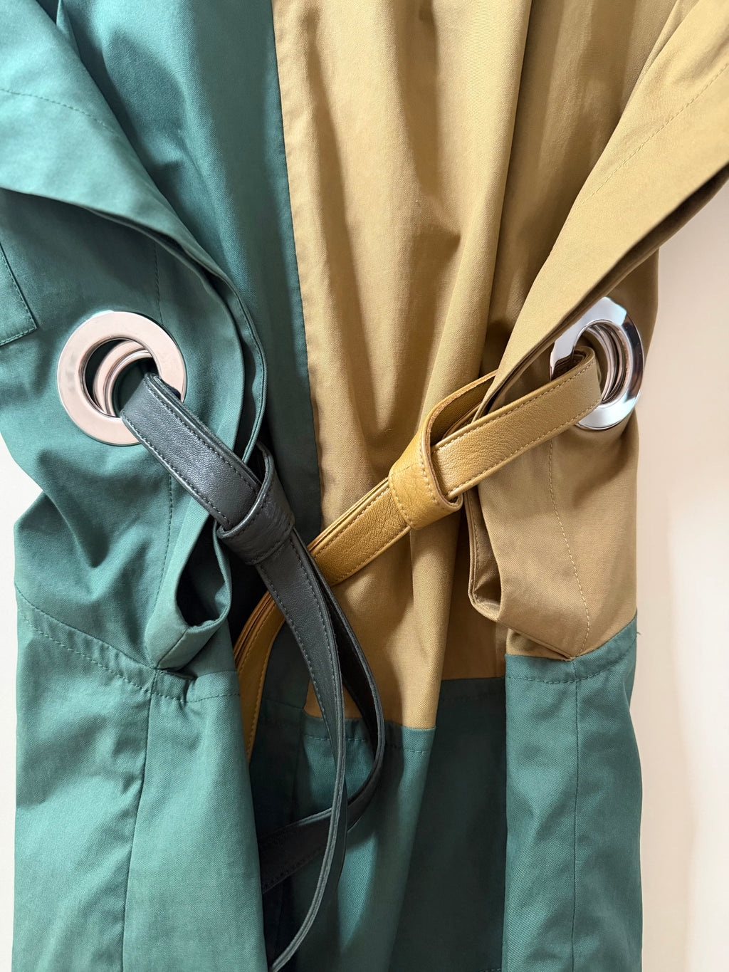 The Color Block Top with Leather Ribbons
