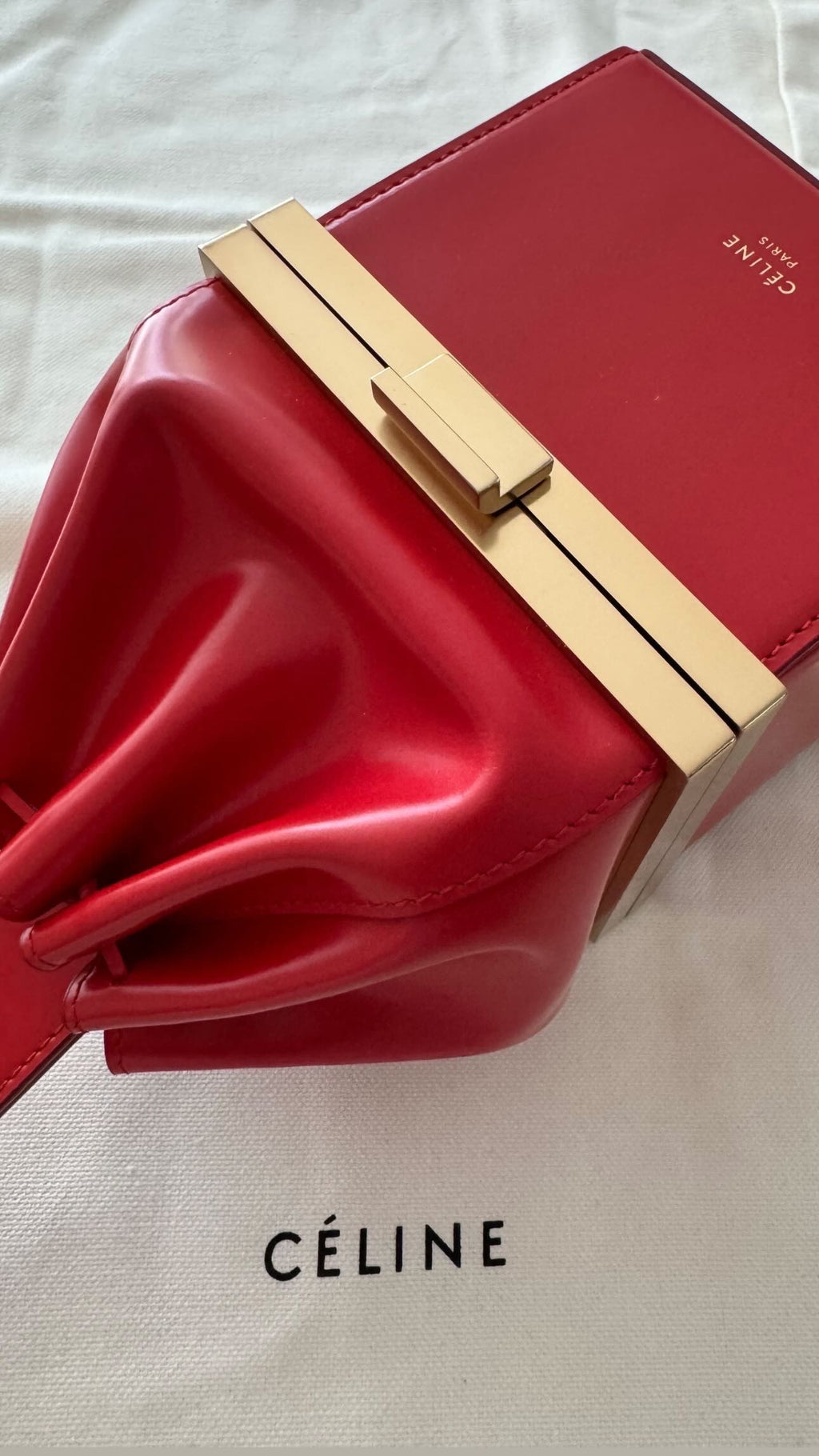 The Box Clasp Minaudiere Bag