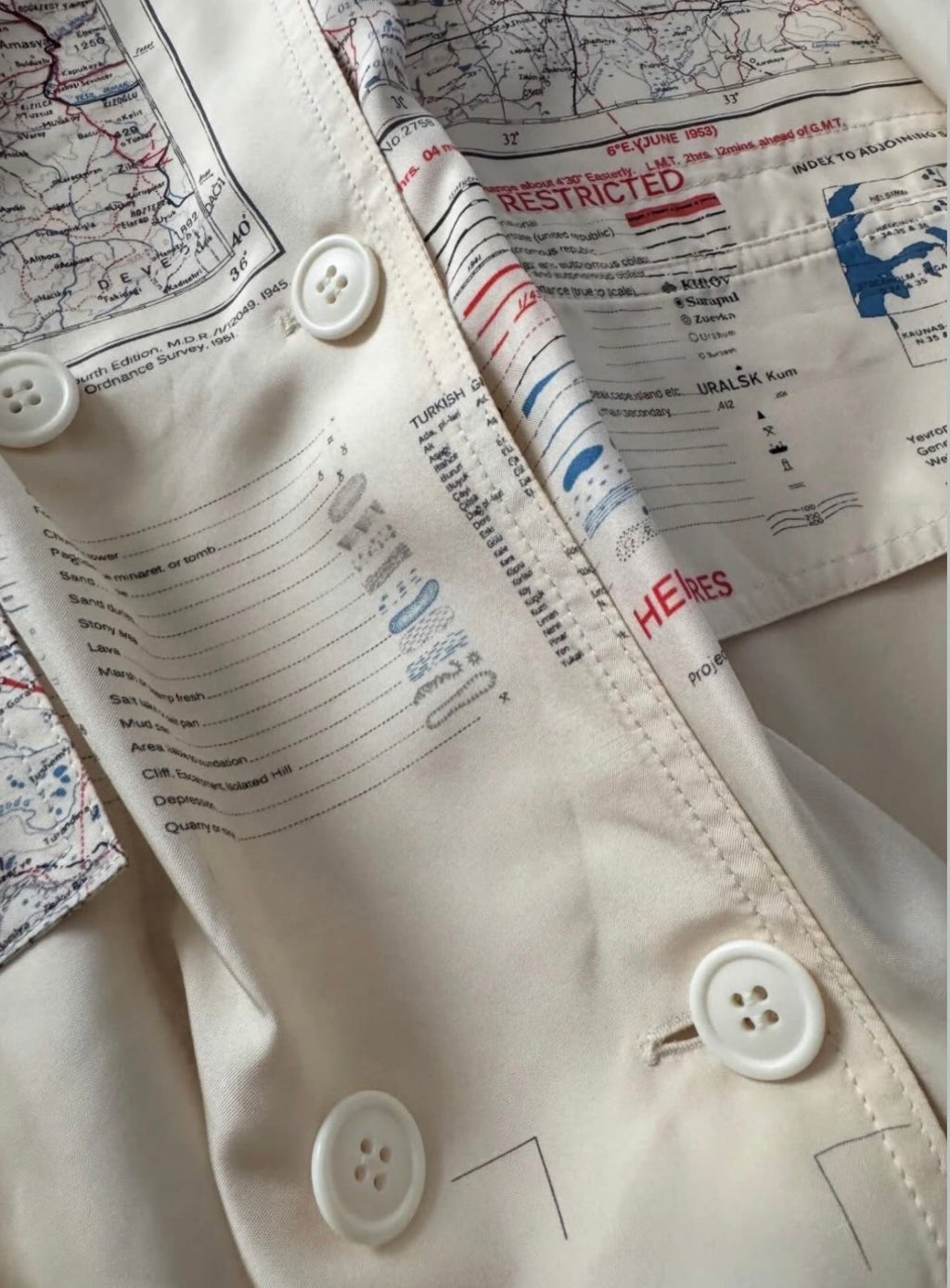 The Map Print Coat